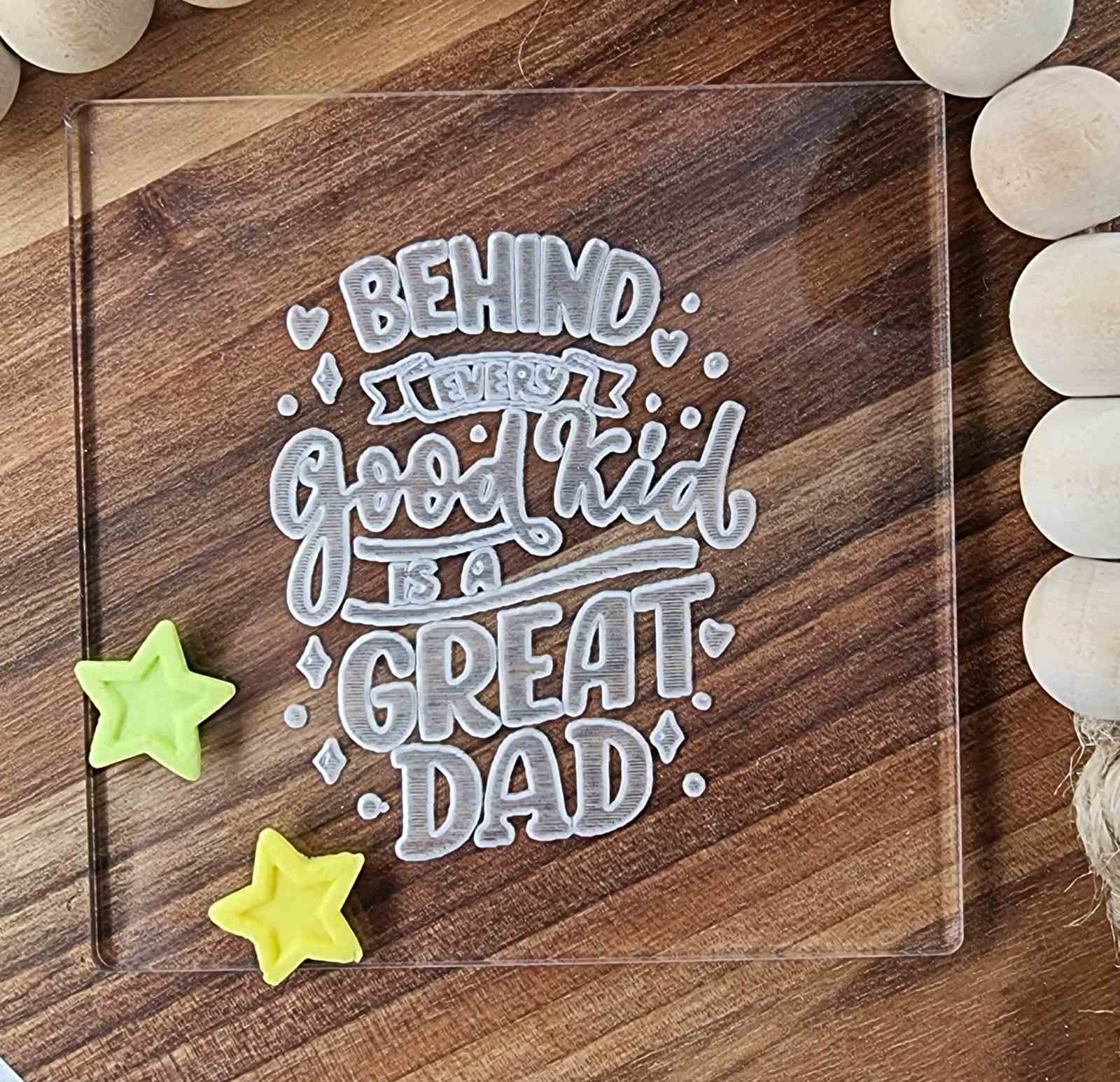 Father Day Fondant Embosser Stamp Cookie Stamp