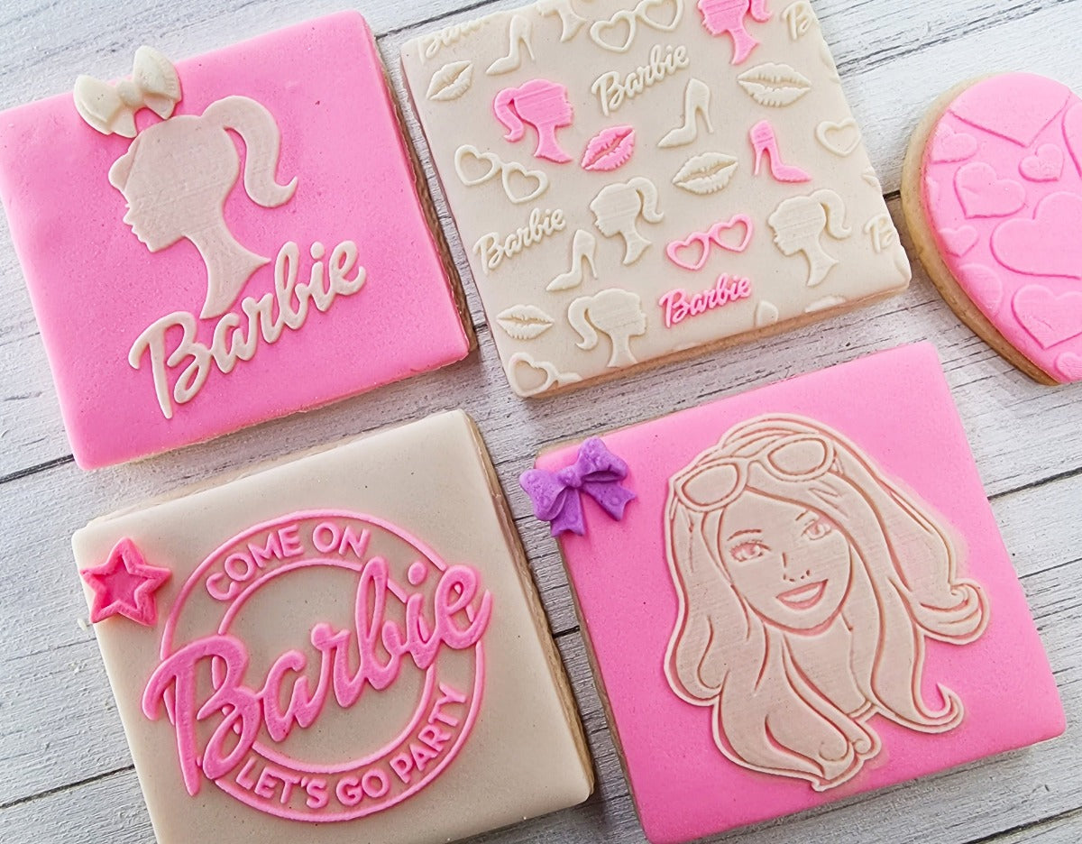 Birthday 4pcs Fondant Embosser Stamp|Designer Fondant Embosser Stamp