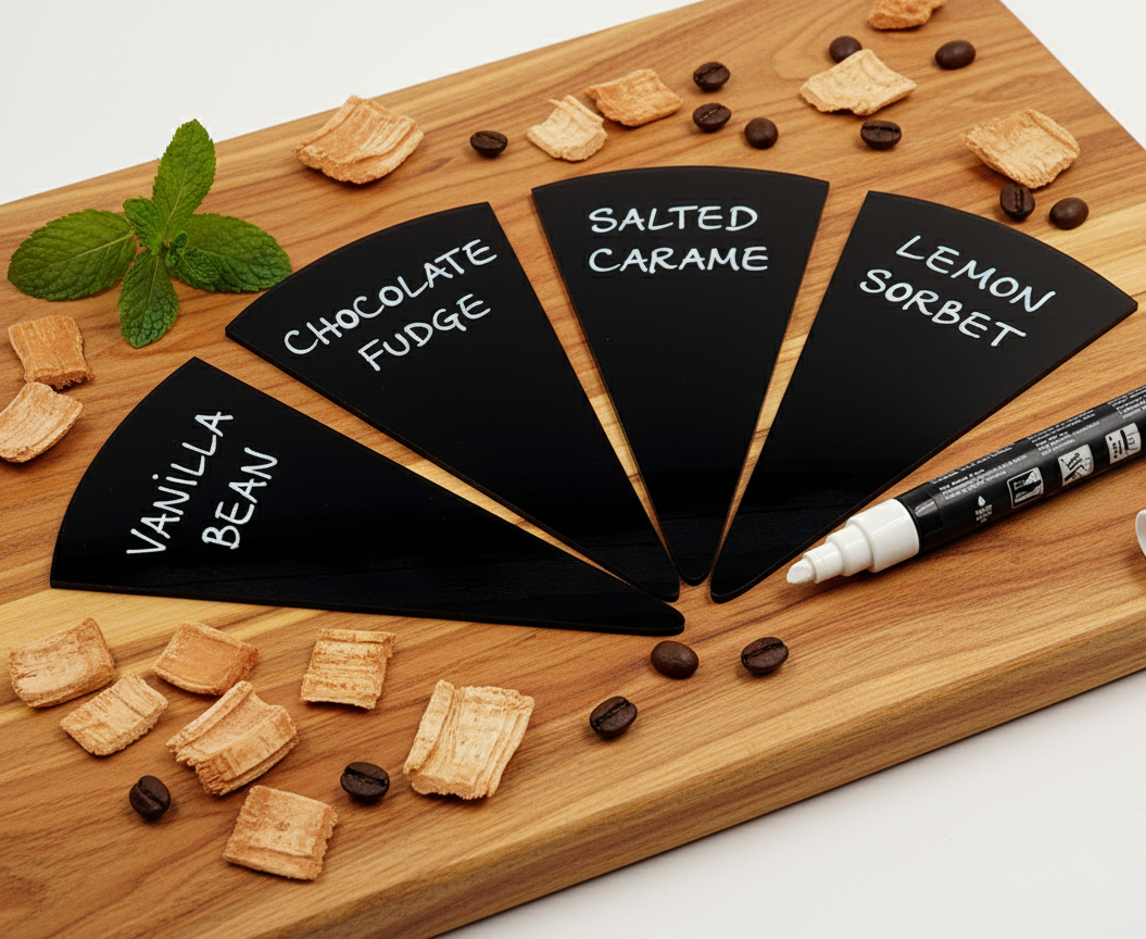 6 pcs Gelato Flavor Markers, Ice Cream Flavor Signs, Flavor Tags, Gelato Stickers, Ice Cream Sticks (Copy)