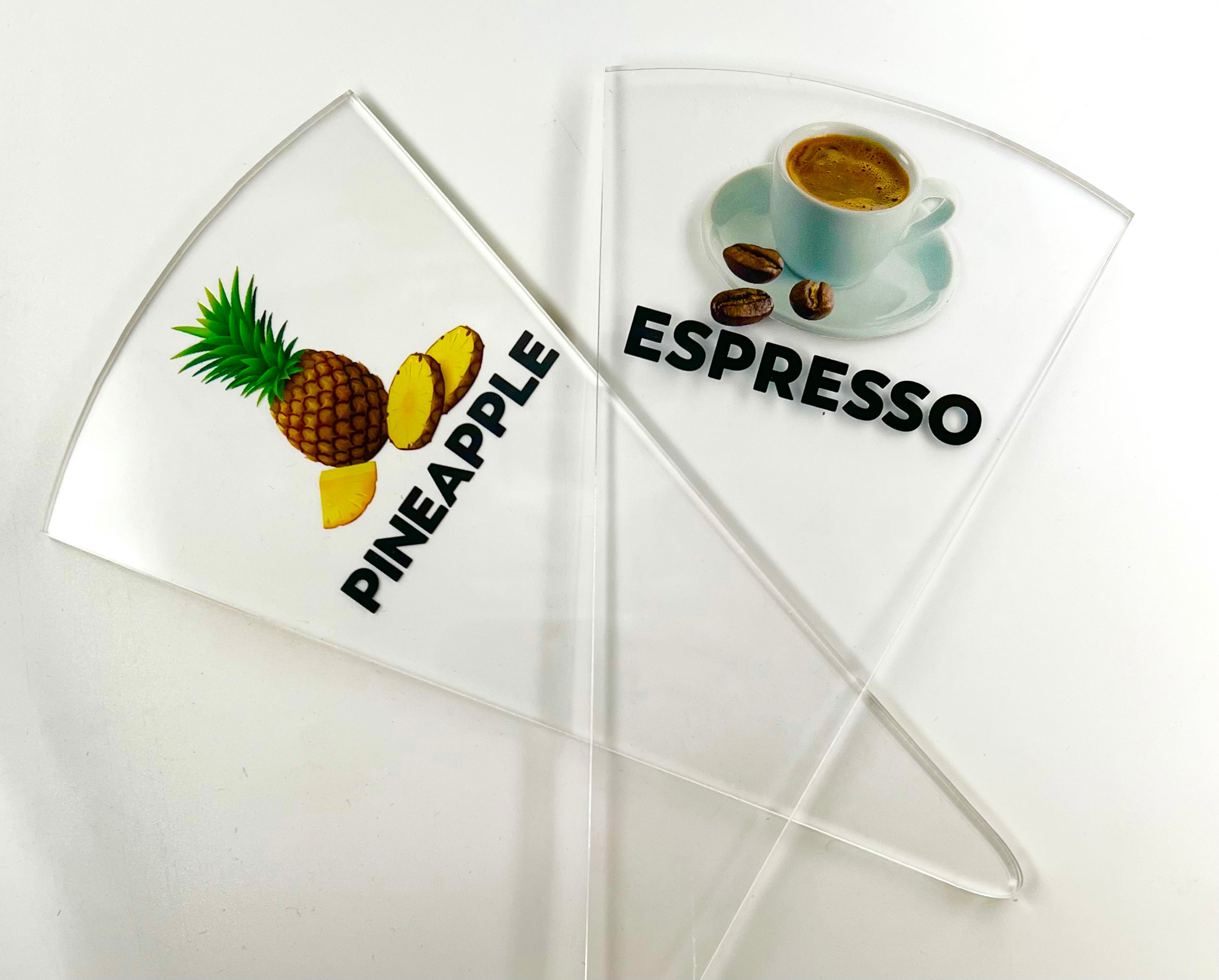 12 pcs Gelato Flavor Markers, Ice Cream Labels, Flavor Tags