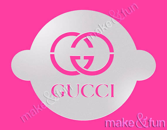 Designer Airbrush Cake Stencil, Cookie Stencil, LV Torten Schablonen