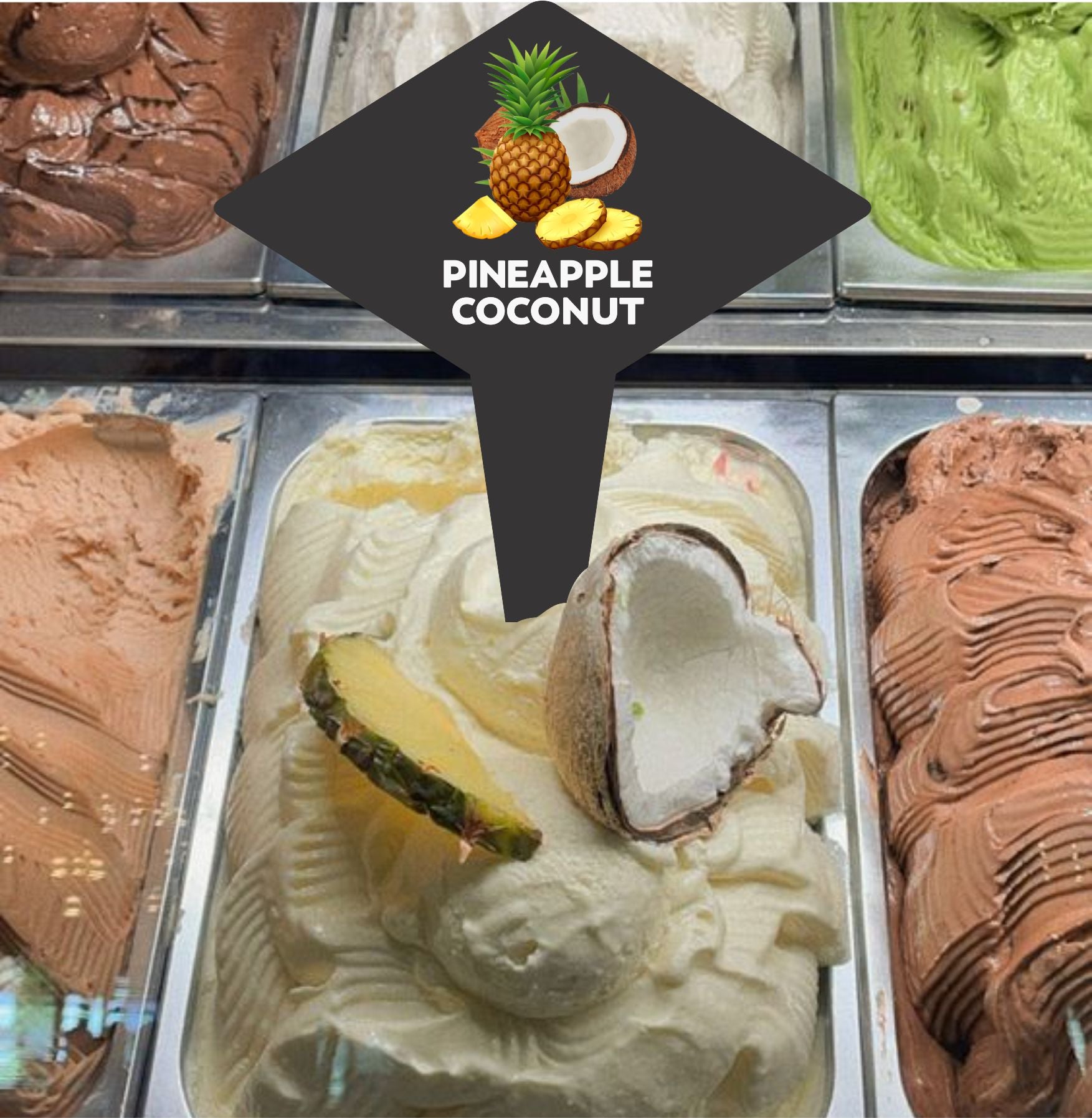 12 pcs Gelato Flavor Markers, Ice Cream Flavor Signs, Flavor Tags, Gelato Stickers, Ice Cream Sticks