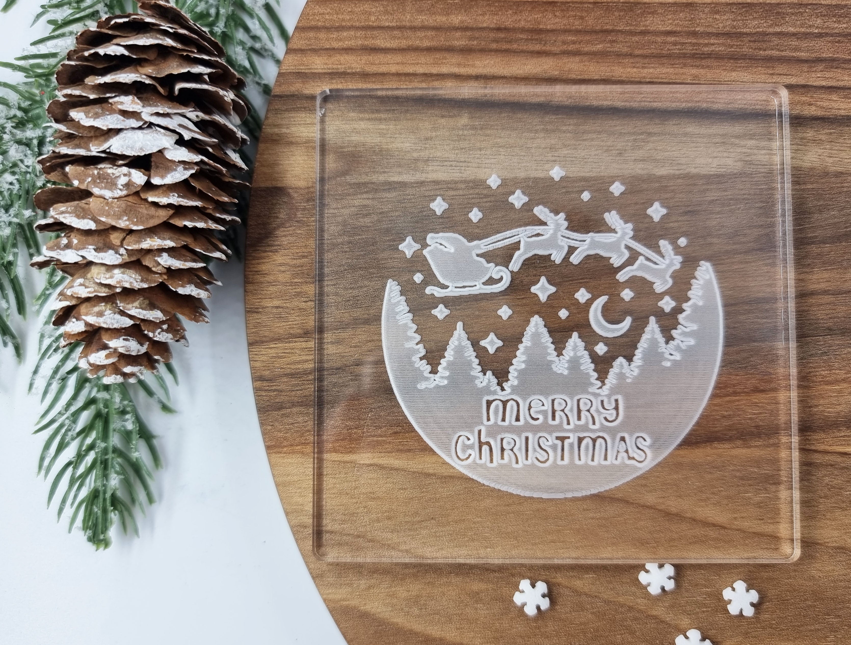 Christmas Fondant Embosser Stamp, Cookie|Designer Fondant Embosser Stamp