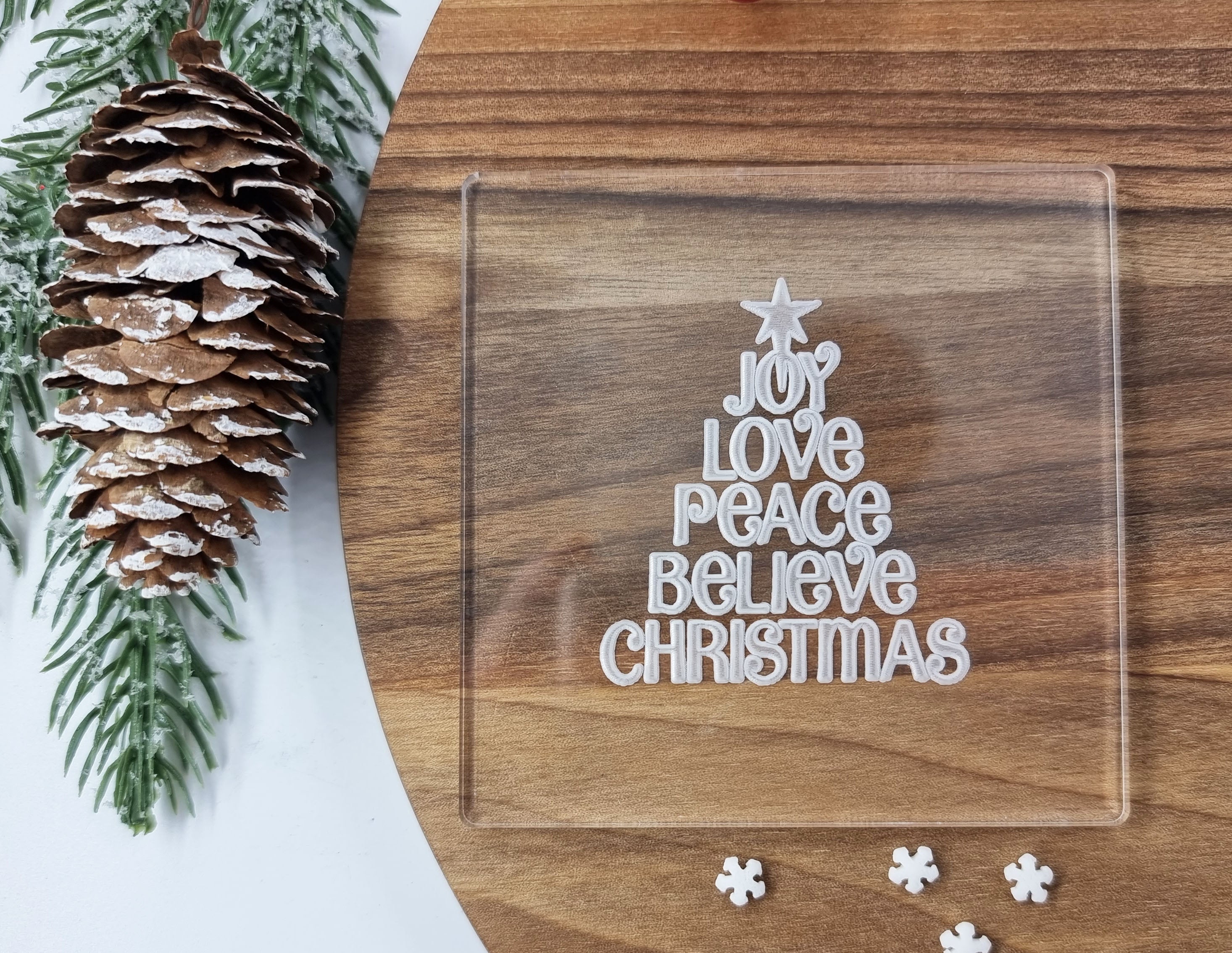 Christmas Cookie Fondant Embosser Stamp|Designer Fondant Embosser Stamp