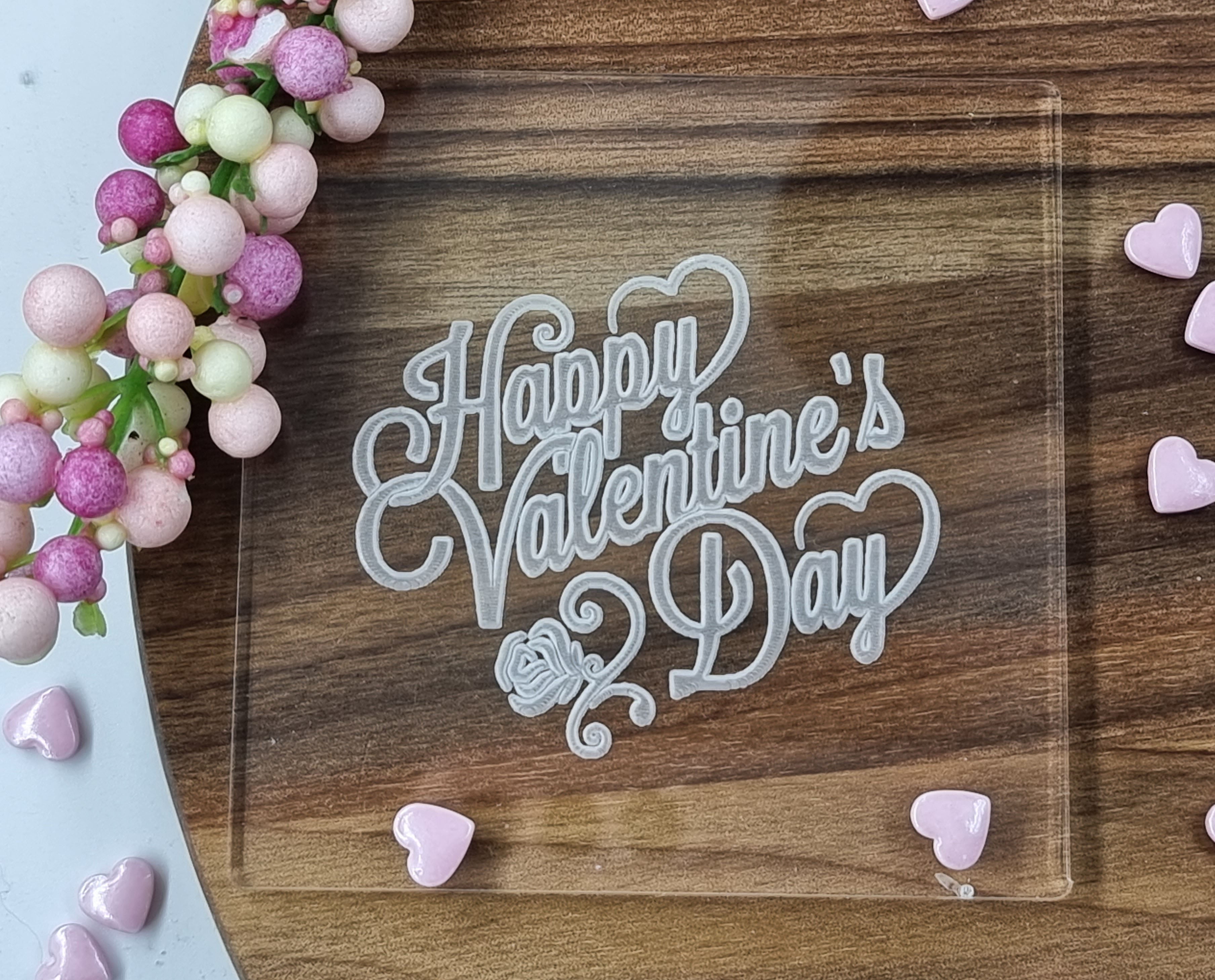 Valentines Fondant Embosser Debosser Stamp|Designer Fondant Embosser Stamp
