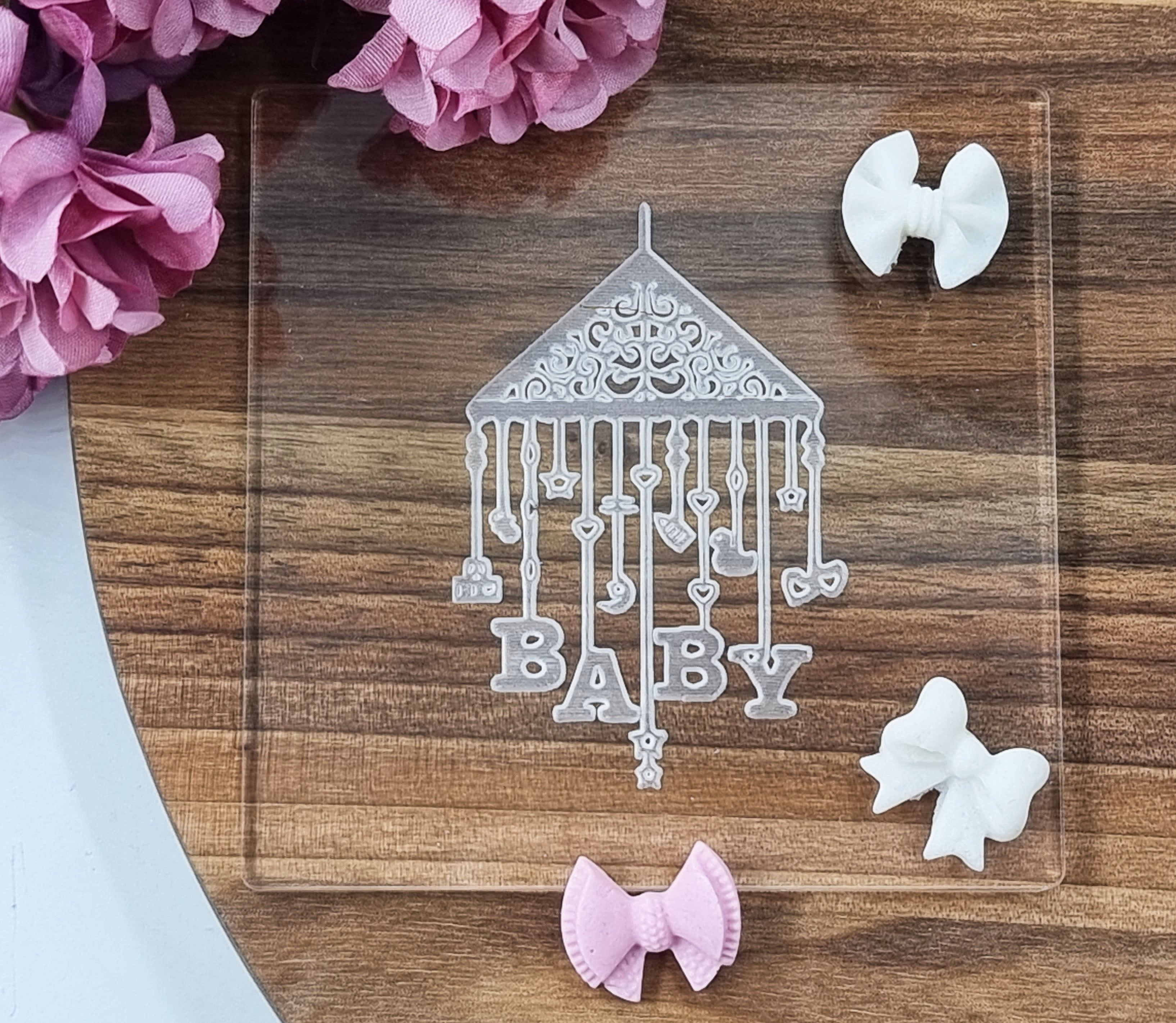 Baby Shower Fondant Embosser Baby|Designer Fondant Embosser Stamp