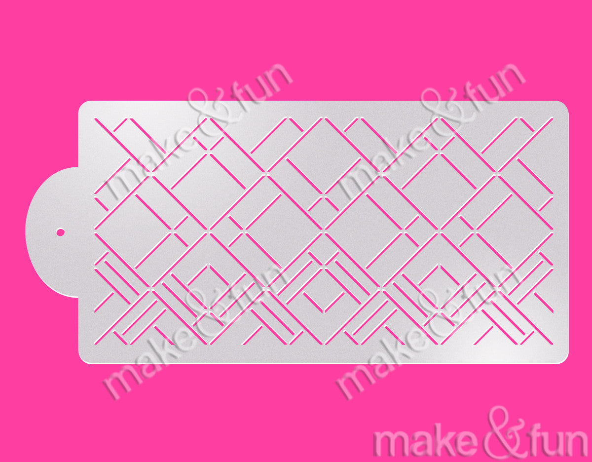 Art Deco Cake Stencil, Cookie Stencil, Decoupage|Art Deco Bordüre Torten Schablonen,Royal Icing