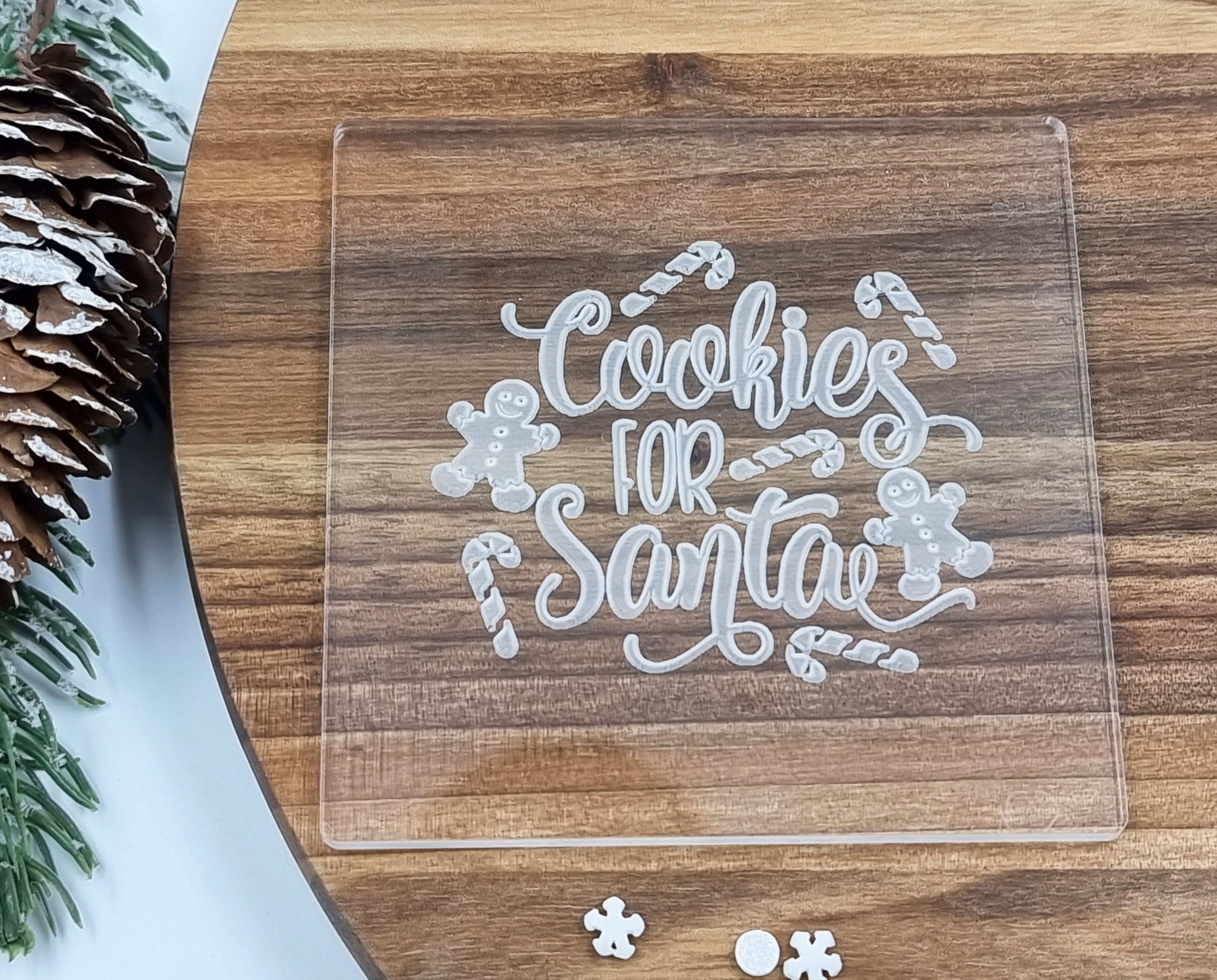 Christmas Fondant Embosser Cookies Sanda|Designer Fondant Embosser Stamp