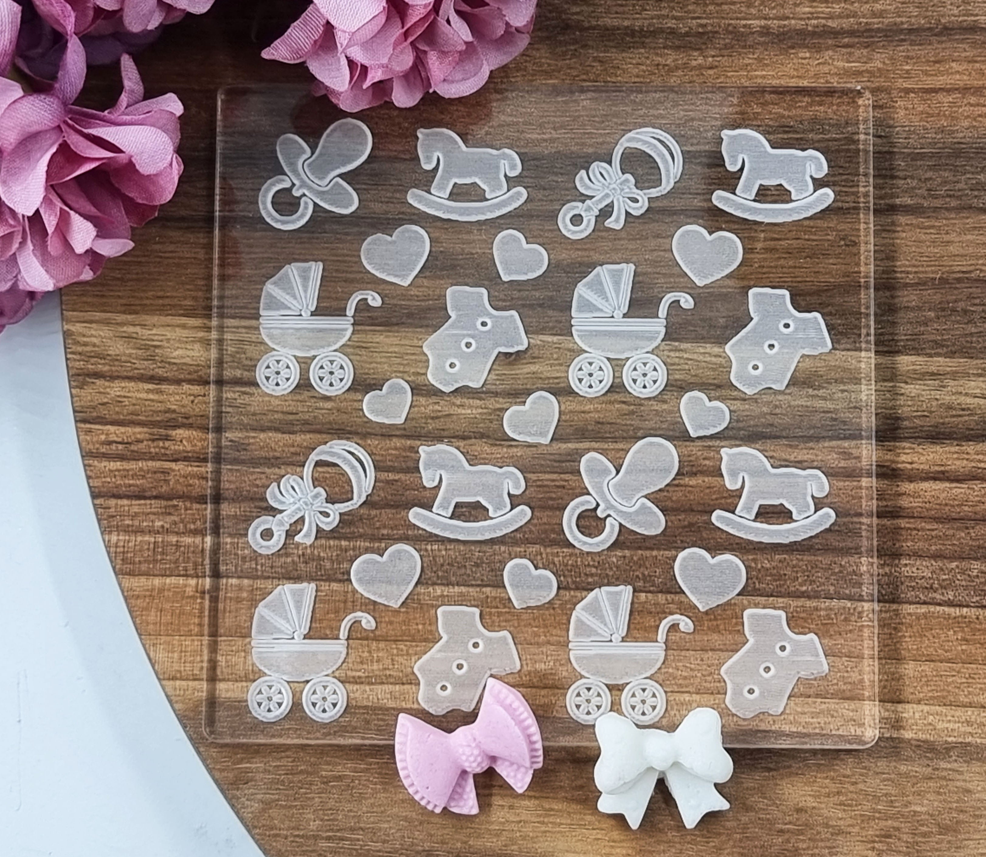 Baby Shower Fondant Embosser Feet|Designer Fondant Embosser Stamp