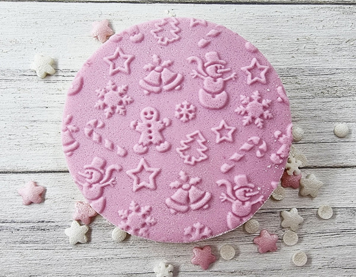 PYO Christmas Fondant Embosser Stamp|Designer Fondant Embosser Stamp