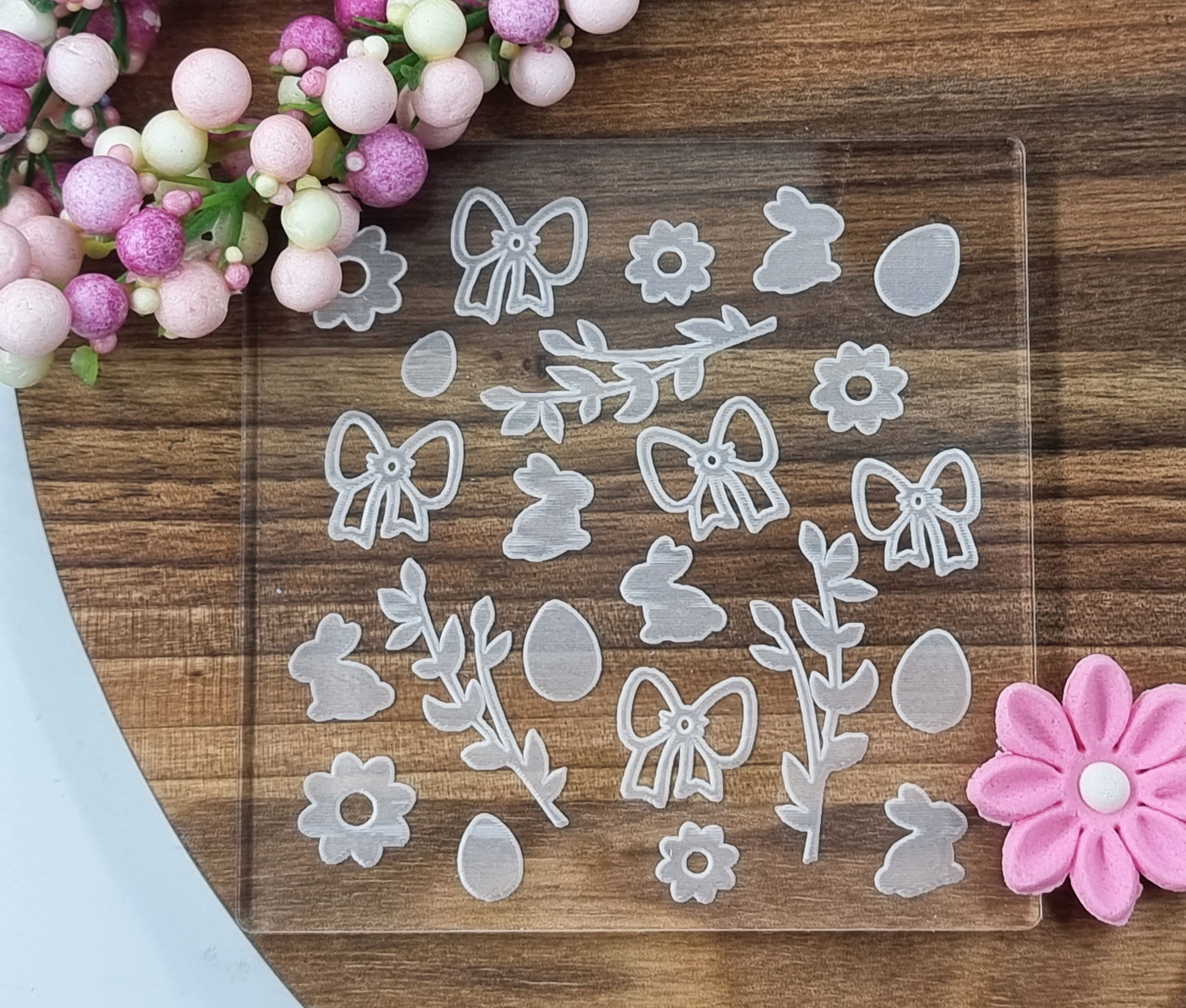 Easter Fondant Embosser Debosser Stamp|Designer Fondant Embosser Stamp
