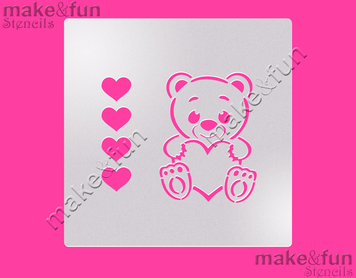 PYO Cookie Stencil, Cake Valentines Stencil|Geburstag Schablonen, Royal Icing