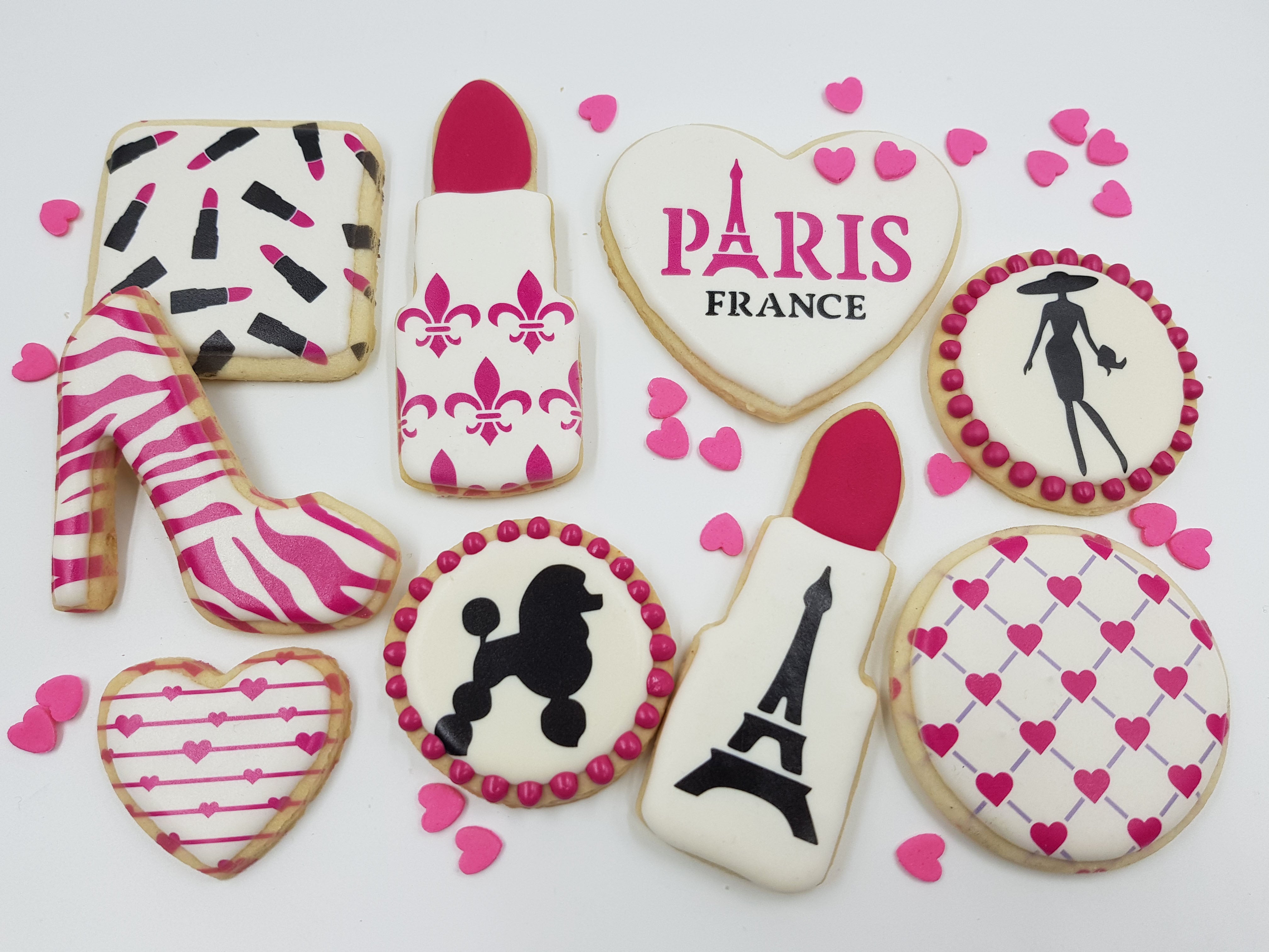 5.5"x5.5" Heart Cookie Stencil, Craft Stencil|Fellmuster Schablonen, Airbrush und Royal Icing