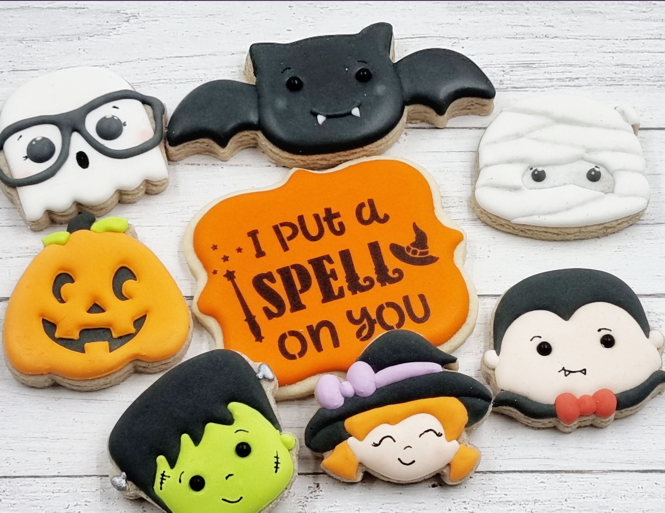 5.5" Halloween Cake Stencil, Airbrushing, Cookie Stencil|Torten Schablonen, Royal Icing Schablone