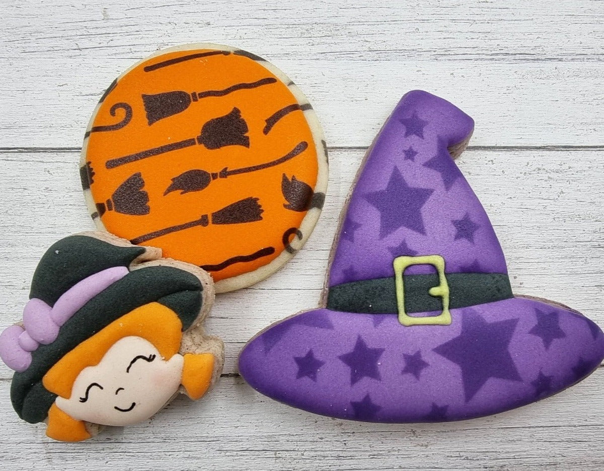 5.5" Halloween Cookie Stencil, Airbrushing |Torten Schablonen, Royal Icing Schablone