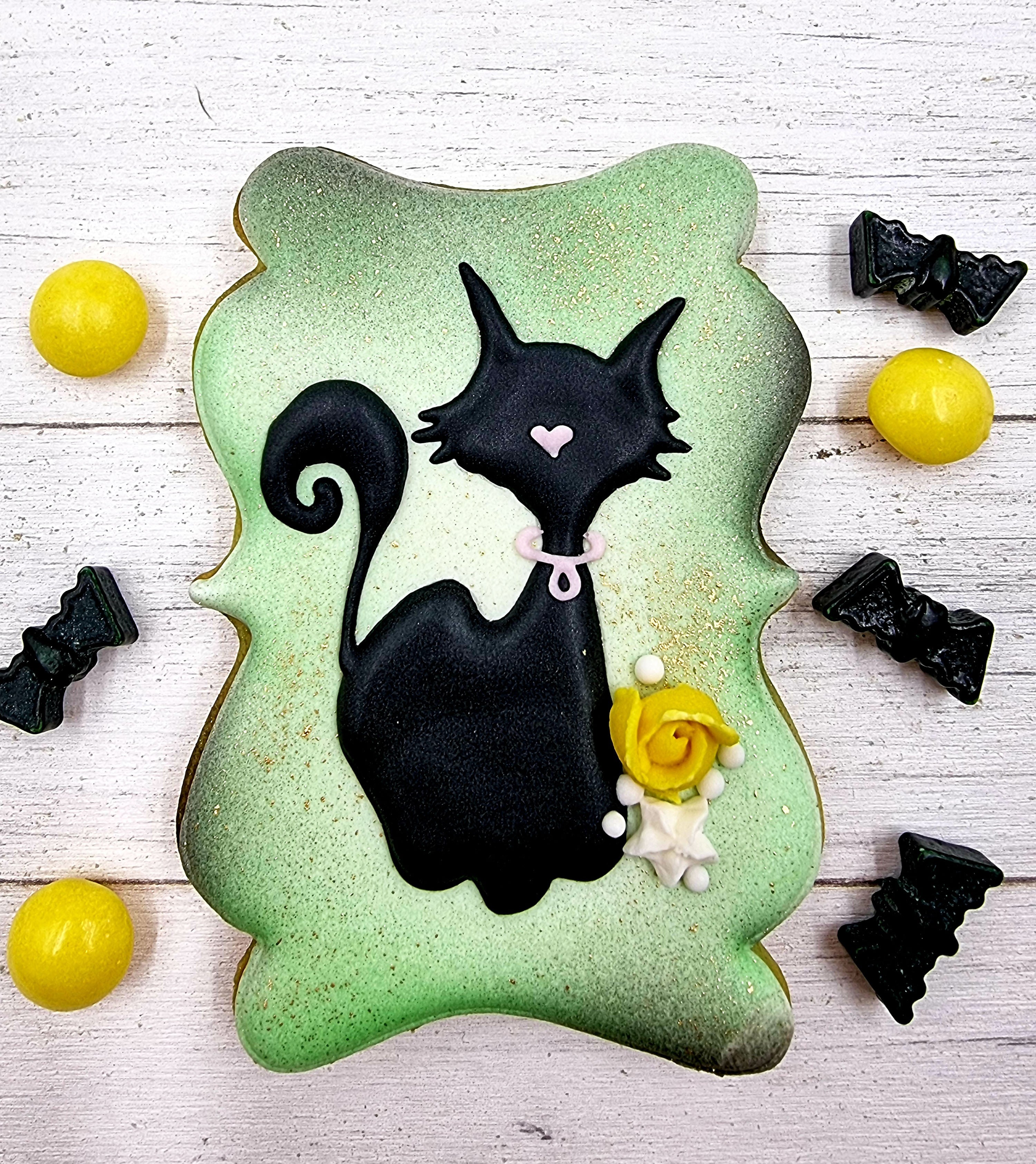 5.5" Halloween Cookie Stencil, Airbrushing |Torten Schablonen, Royal Icing Schablone