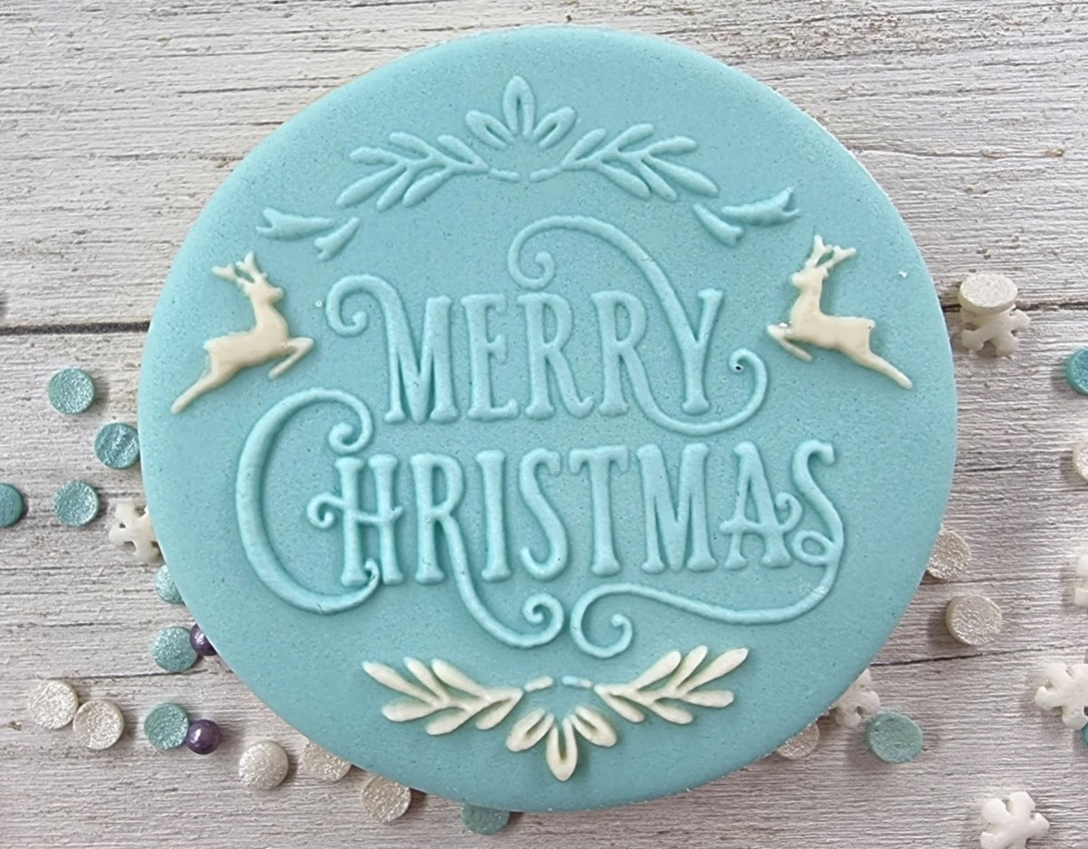 Christmas Fondant Embosser Stamp, Cookie|Designer Fondant Embosser Stamp