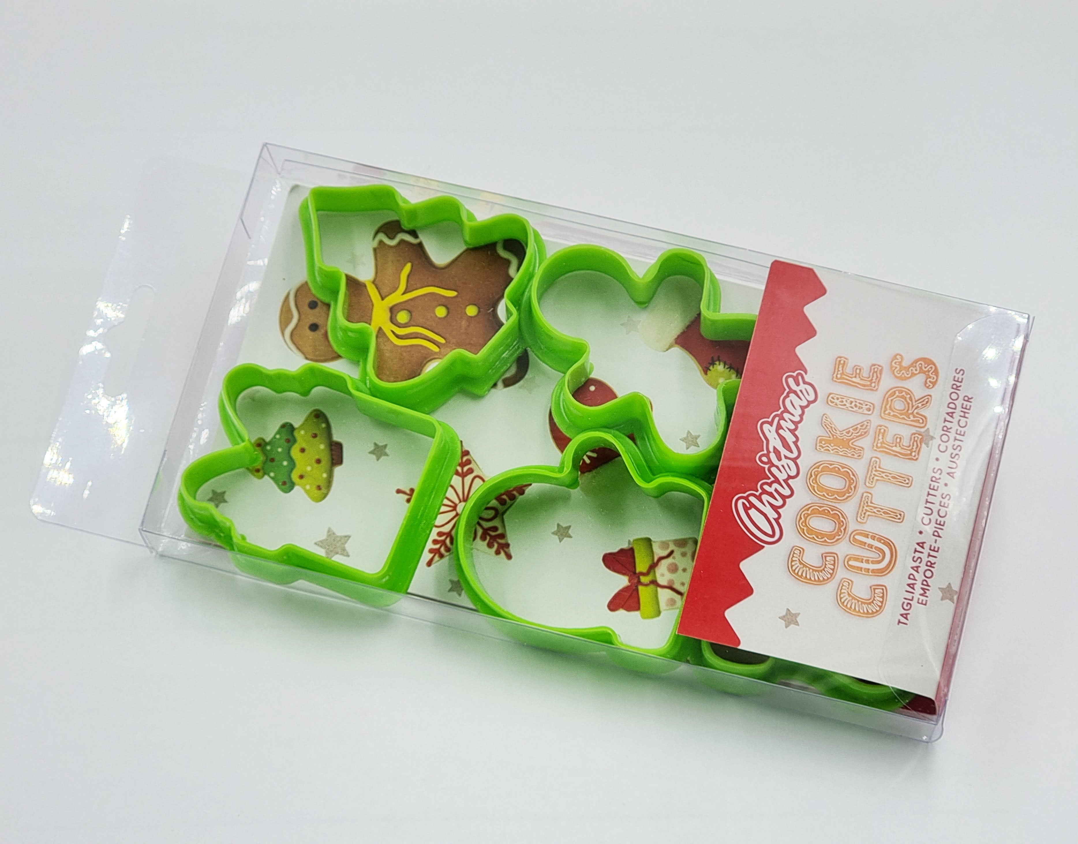 6 pcs Christmas Cookie Cutter, Gingerbread Cutter