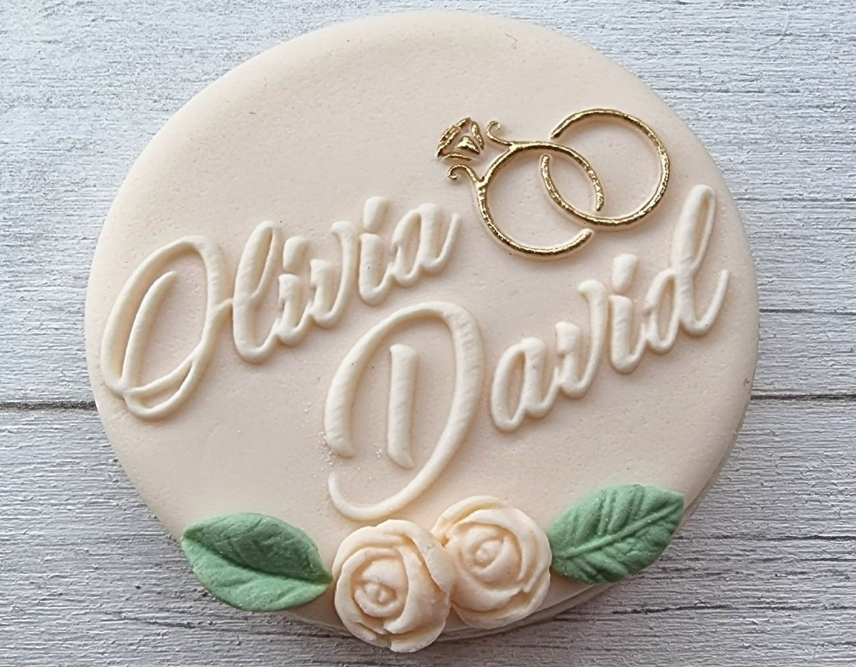 Custom Wedding Fondant Embosser |Designer Fondant Embosser Stamp