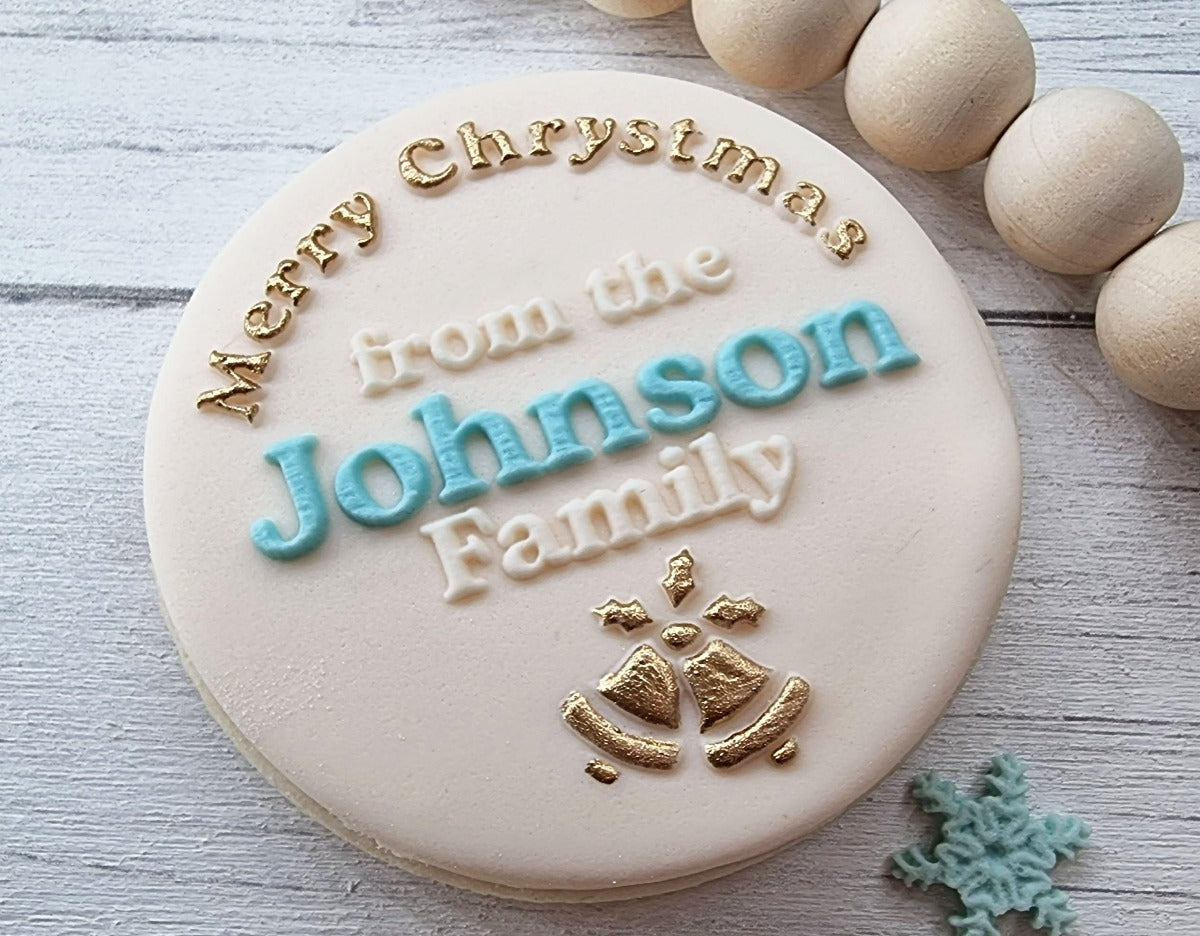 Custom Christmas Fondant Embosser Stamp|Designer Fondant Embosser Stamp