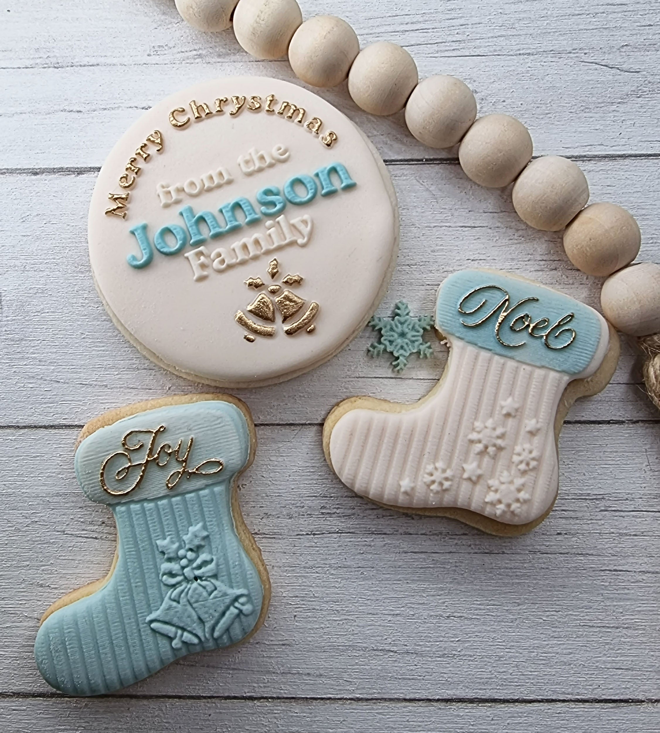 Custom Christmas Fondant Embosser Stamp|Designer Fondant Embosser Stamp