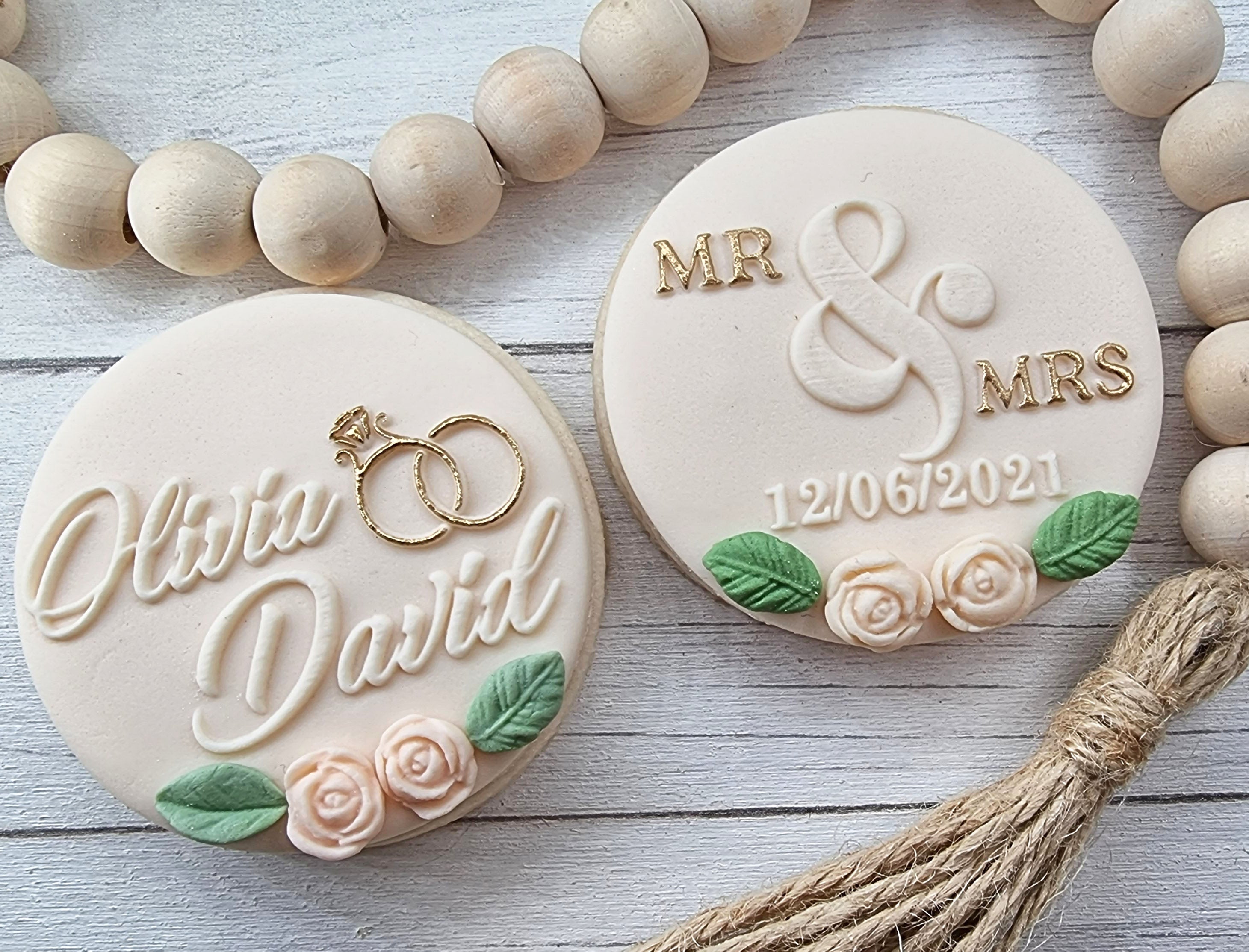 Custom Fondant Embosser Stamp Wedding|Designer Fondant Embosser Stamp