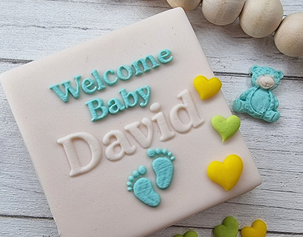 Custom Fondant Embosser Stamp Baby Shower|Designer Fondant Embosser Stamp