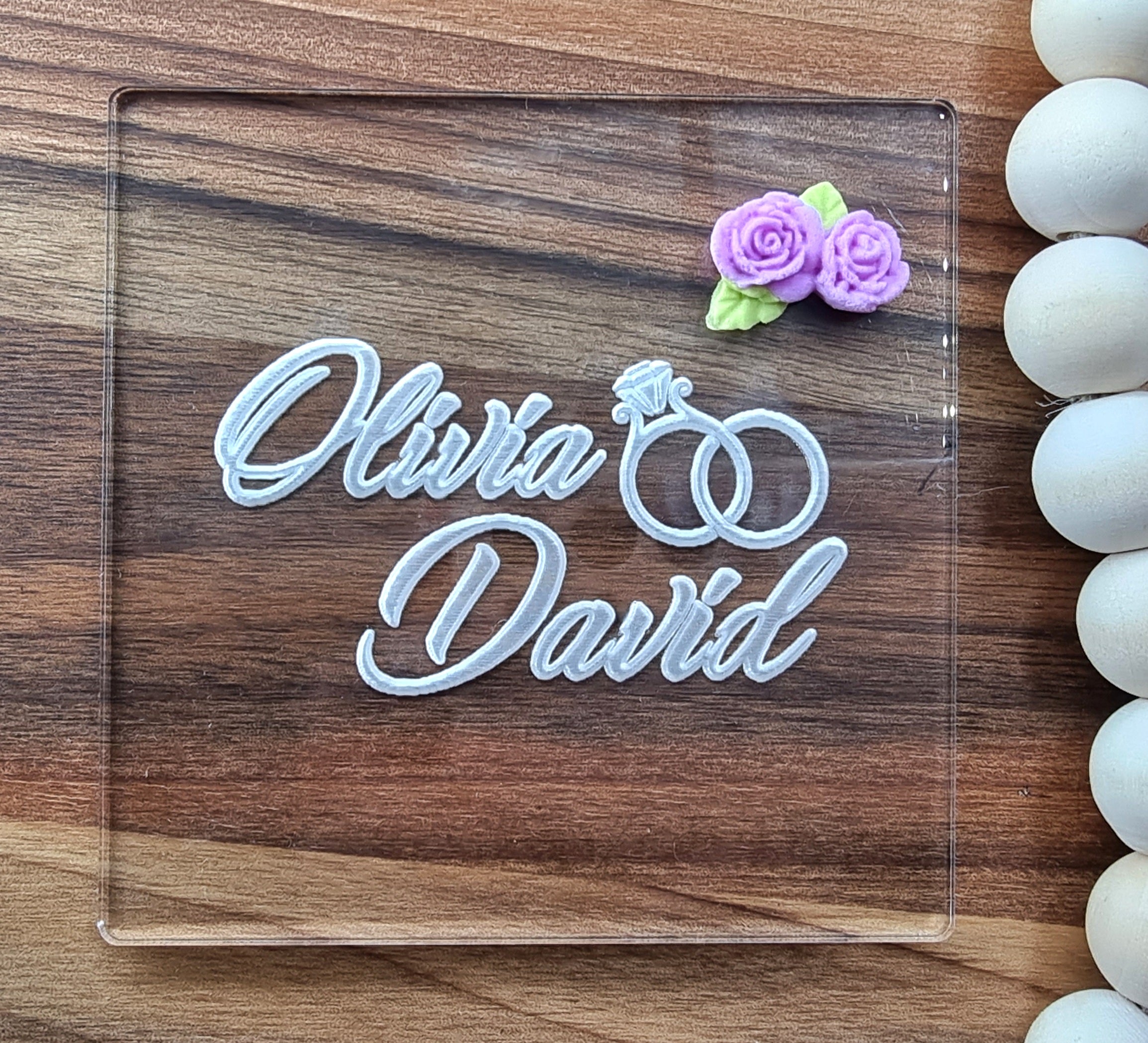 Custom Wedding Fondant Embosser |Designer Fondant Embosser Stamp