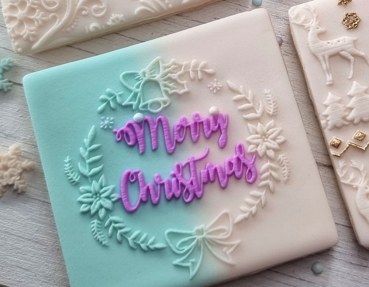 Christmas Cookie Fondant Embosser Stamp|Designer Fondant Embosser Stamp