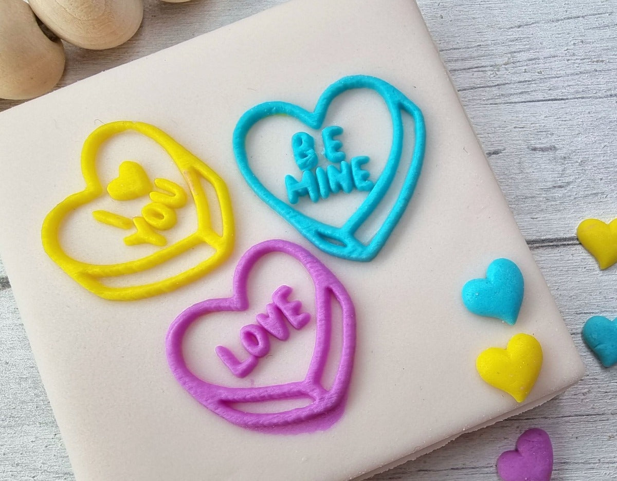 Valentines Fondant Embosser Debosser Stamp|Designer Fondant Embosser Stamp