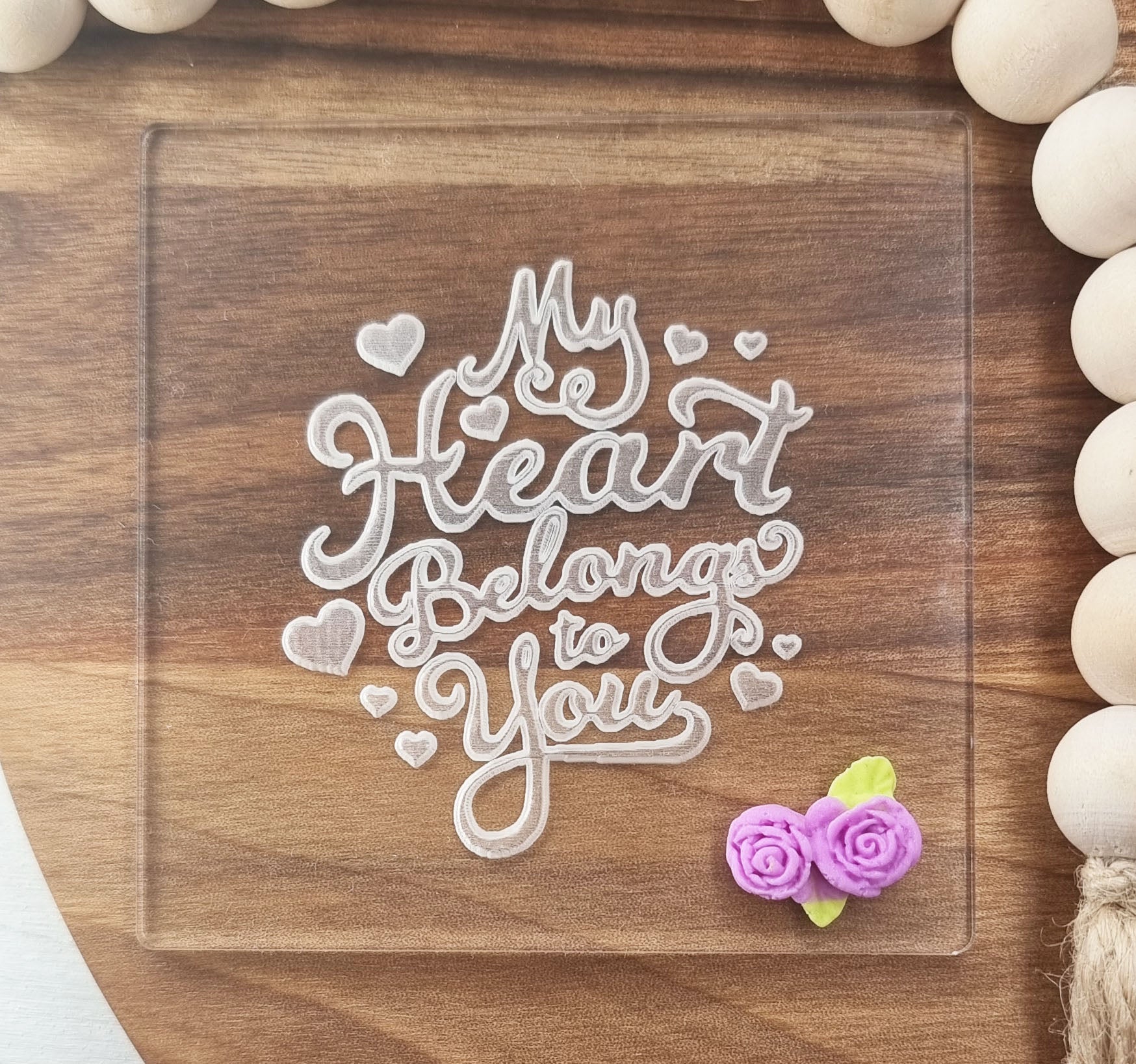 Valentines Fondant Embosser Stamp|Designer Fondant Embosser Stamp