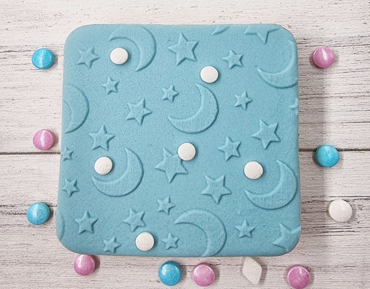 Moon star Fondant Embosser Feet|Designer Fondant Embosser Stamp
