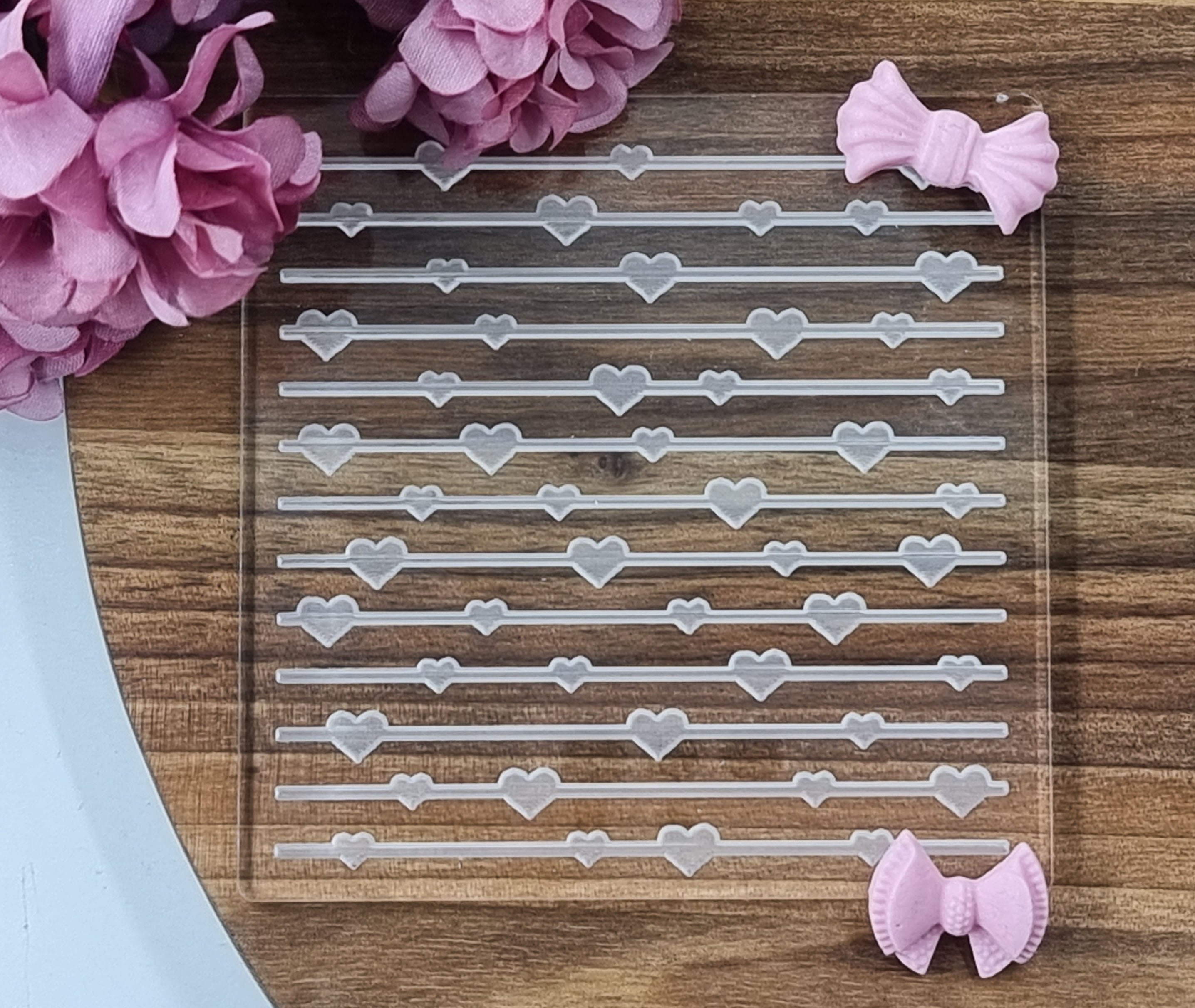 Valentines Fondant Embosser Debosser Stamp|Designer Fondant Embosser Stamp