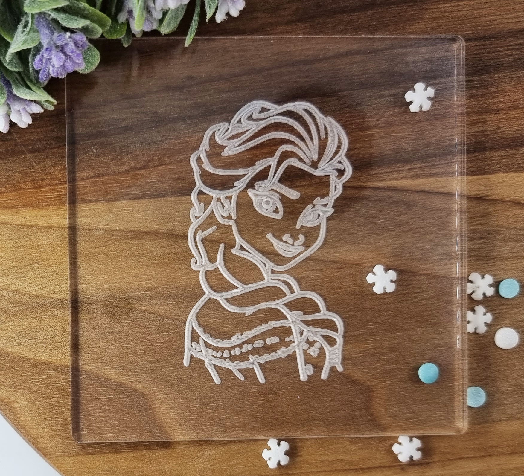 Frozen Birthday Fondant Embosser Stamp Cookie Embosser Stamp