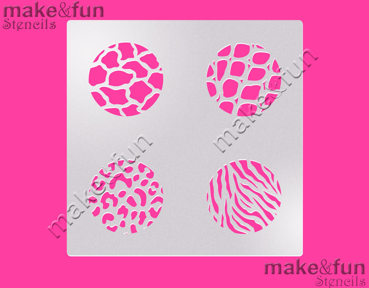 Animal Print Stencil for chocolate covered Oreos|Kuchen Schablonen, Airbrush und Royal Icing