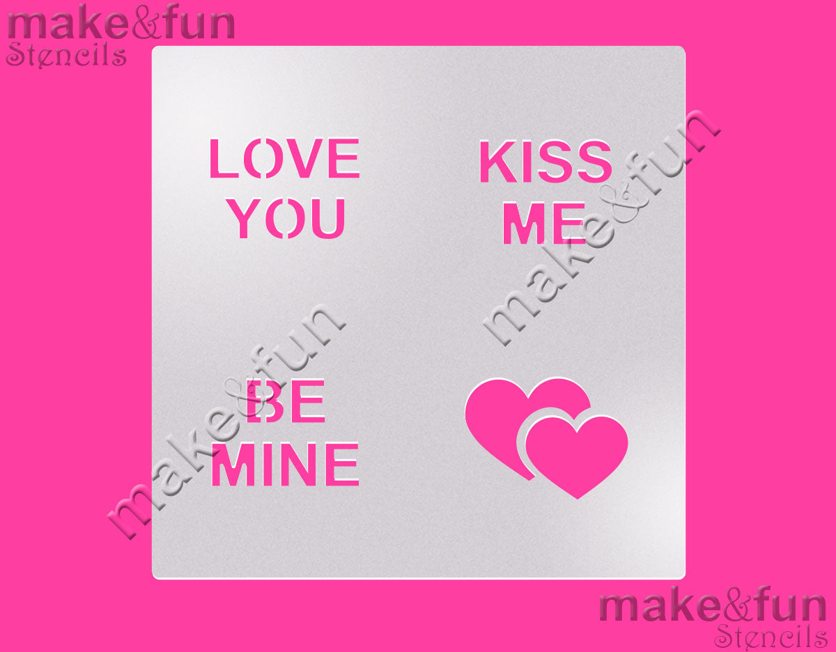 Valentines Stencil for chocolate covered Oreos|Kuchen Schablonen, Airbrush und Royal Icing