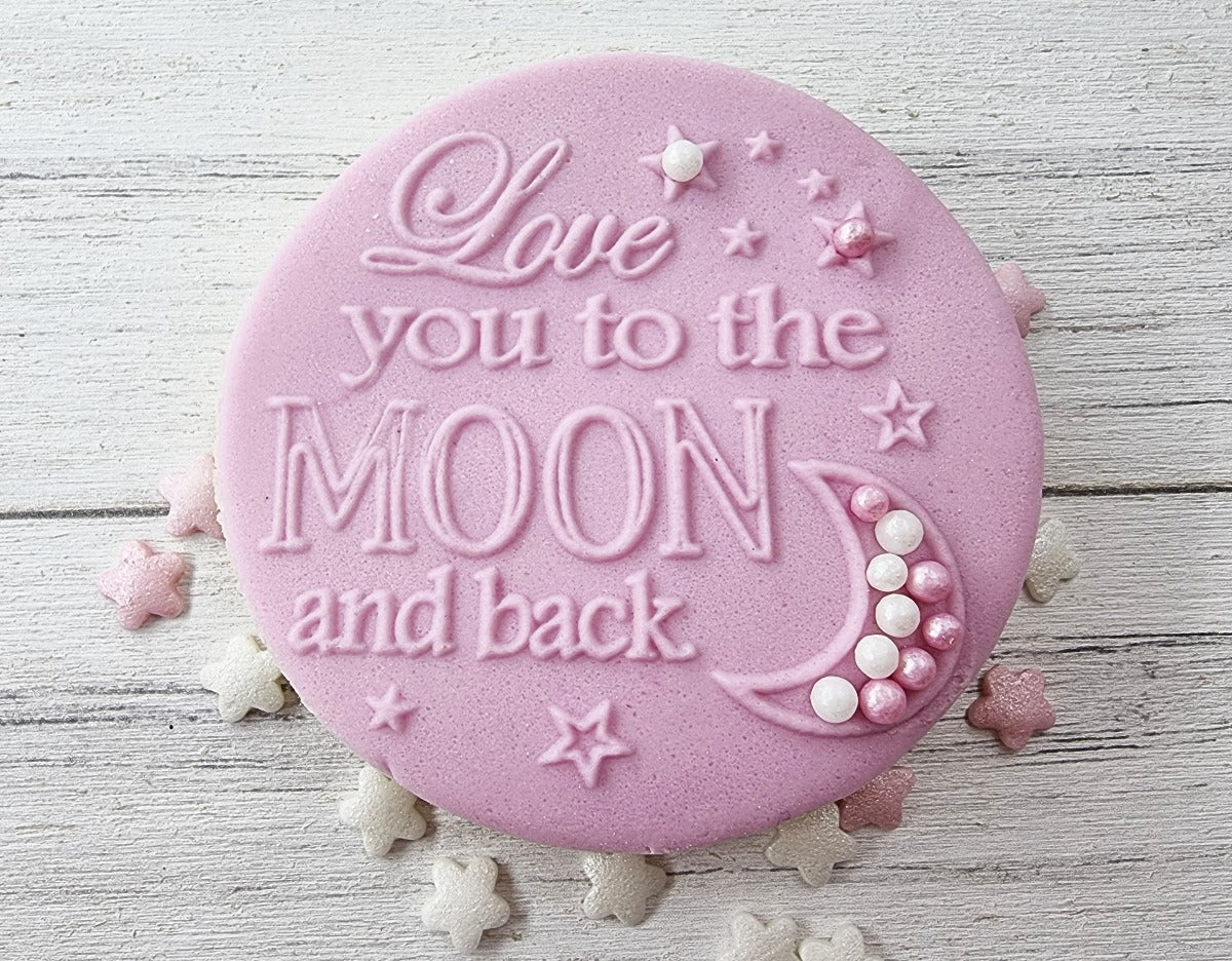 Moon Fondant Embosser Stamp|Designer Fondant Embosser Stamp
