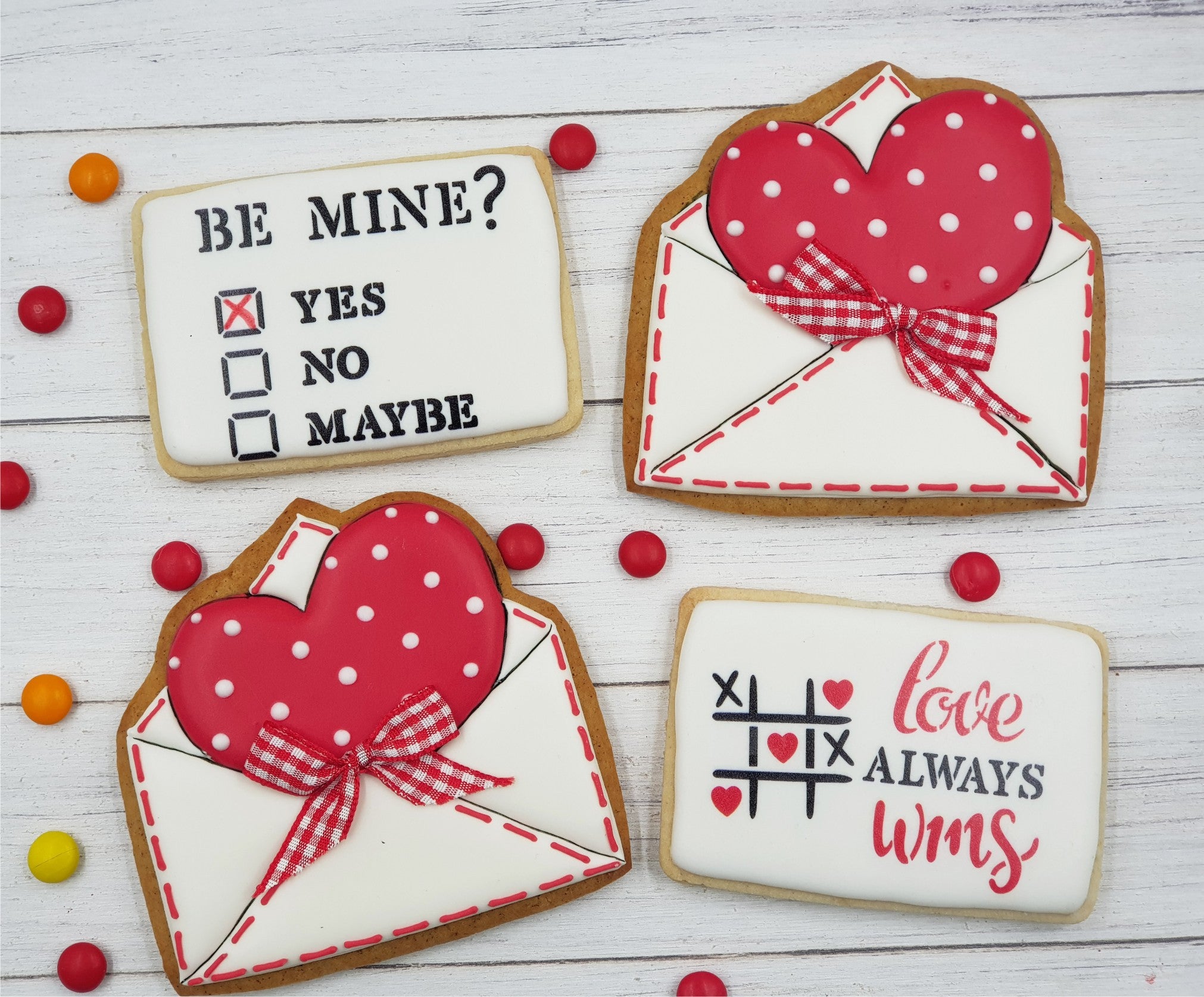 5.5"x5.5" Cookie Stencil, Valentines Craft Stencil|Fellmuster Schablonen, Airbrush und Royal Icing