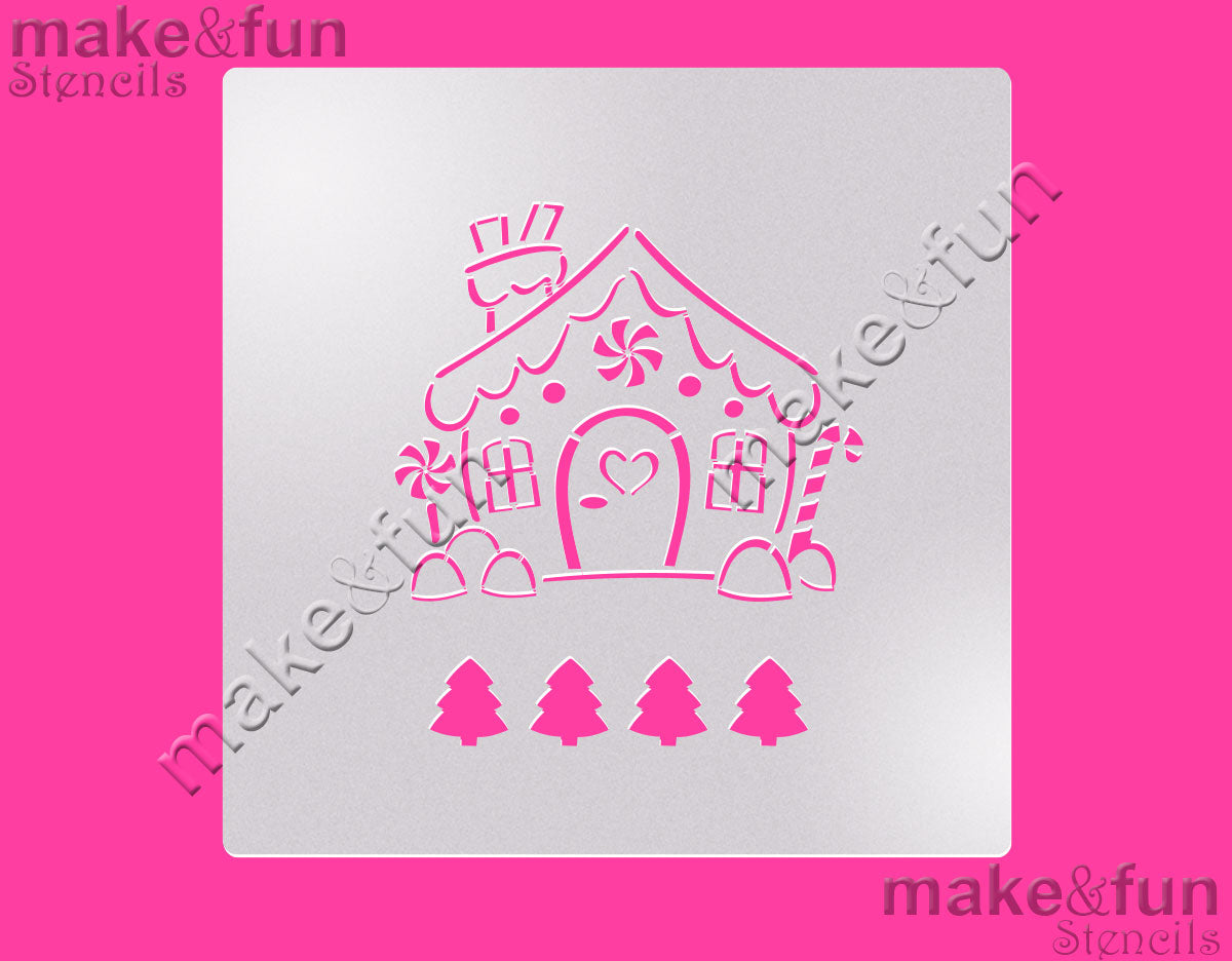 PYO Cookie Stencil, Christmas Cake Stencil, Royal Icing