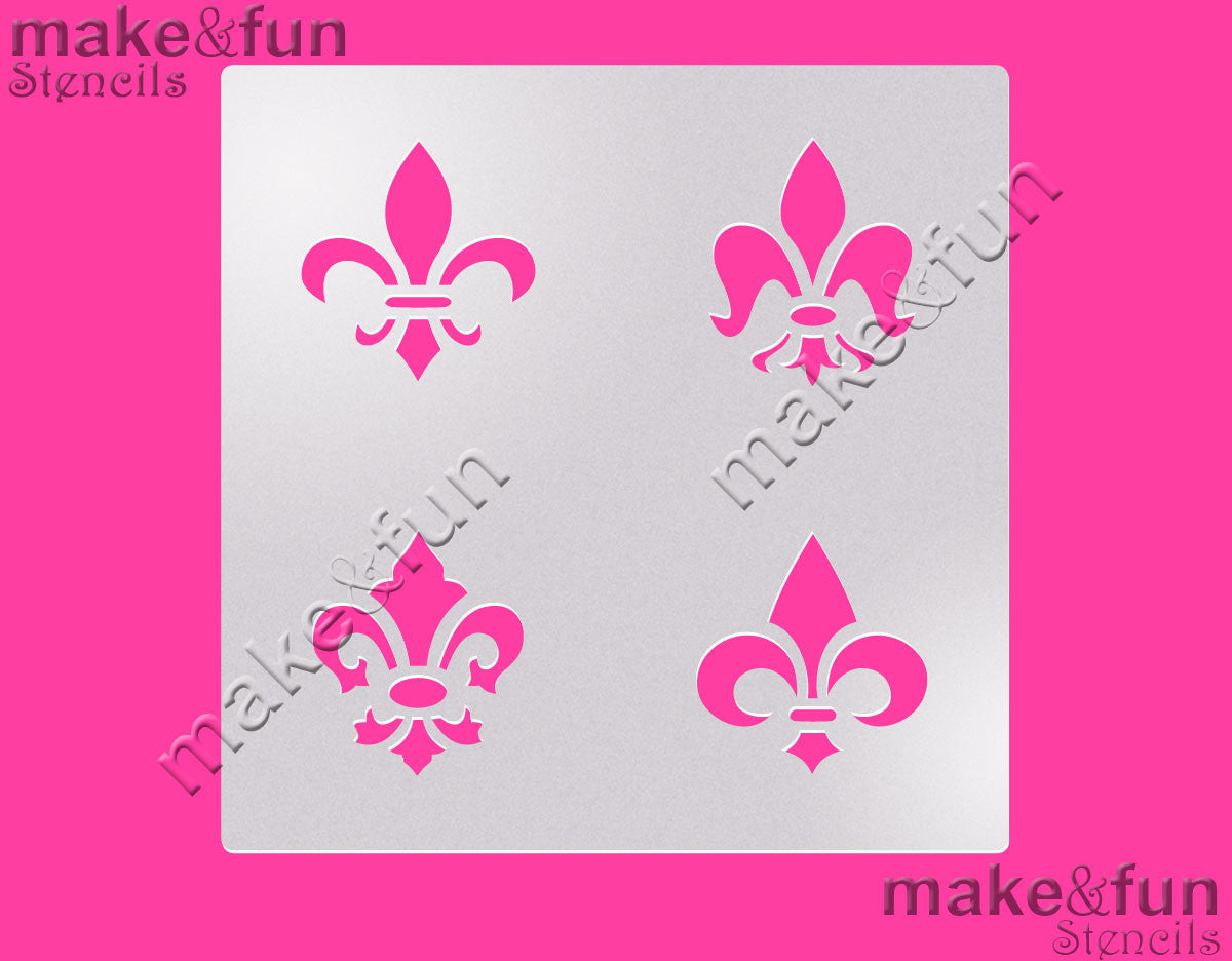 Fleur de Lis cookie Stencil for chocolate covered Oreos|Kuchen Schablonen, Airbrush und Royal Icing