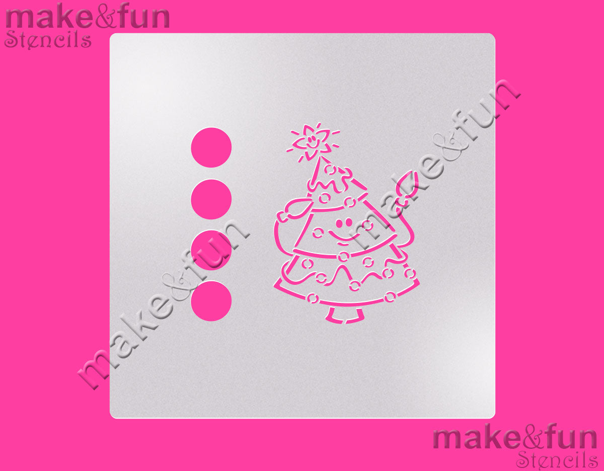 PYO Cookie Stencil, Christmas Cake Stencil, Royal Icing