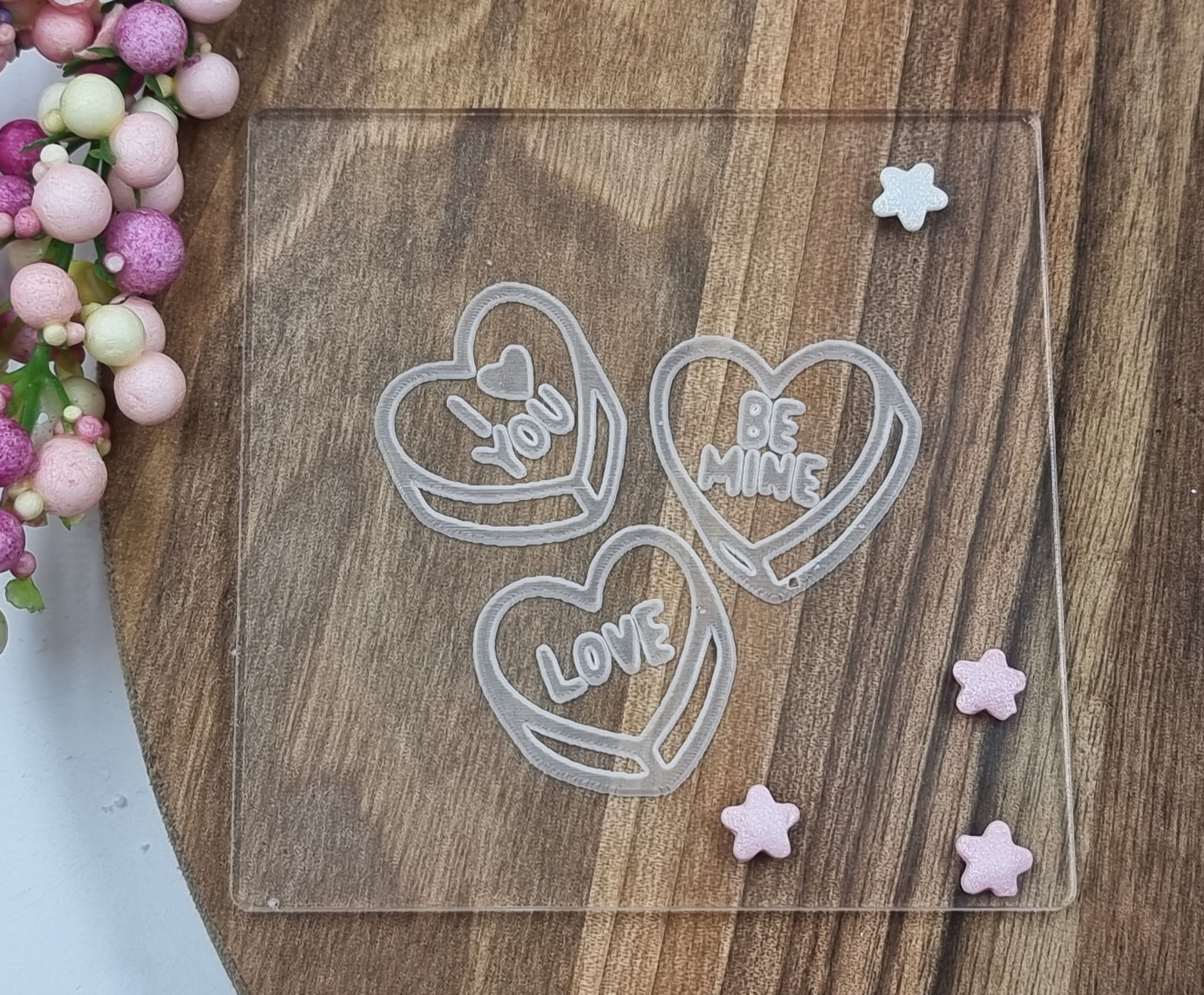 Valentines Fondant Embosser Debosser Stamp|Designer Fondant Embosser Stamp
