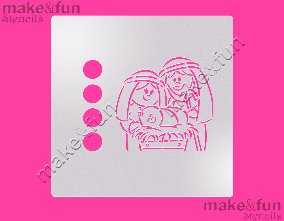 PYO Cookie Stencil, Christmas Cake Stencil, Royal Icing