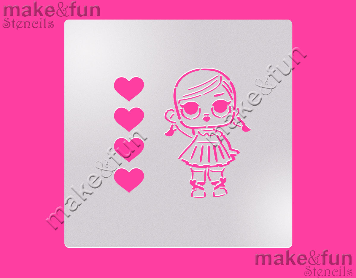 PYO Cookie Stencil, LOL cookie Stencil, Royal Icing