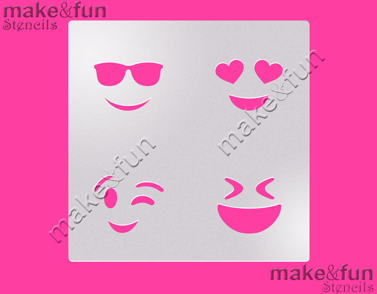 Emoji cookie Stencil for chocolate covered Oreos|Kuchen Schablonen, Airbrush und Royal Icing