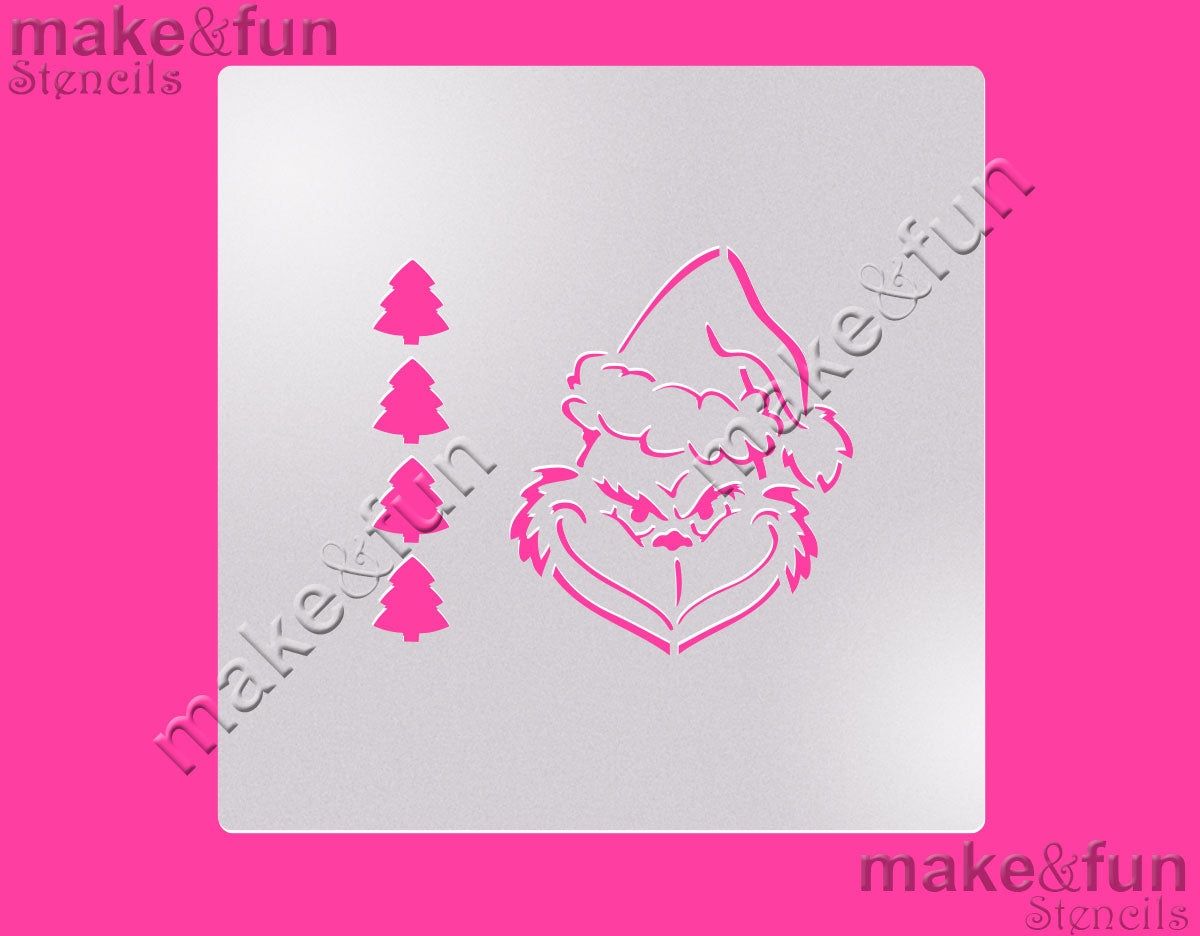 PYO Cookie Stencil, Christmas Cake Stencil, Royal Icing