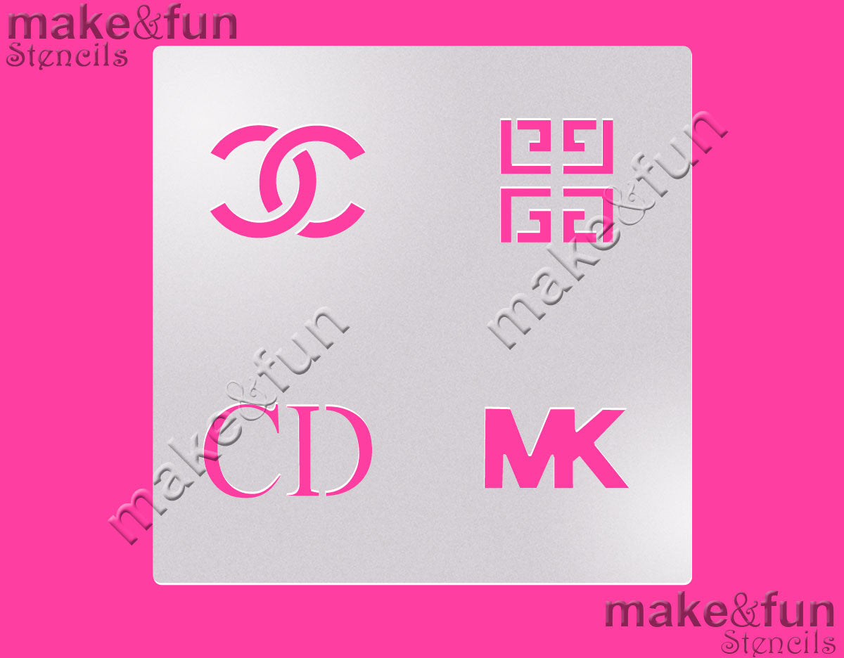 Designer Cookie Stencil for chocolate covered Oreos|Kuchen Schablonen, Airbrush und Royal Icing