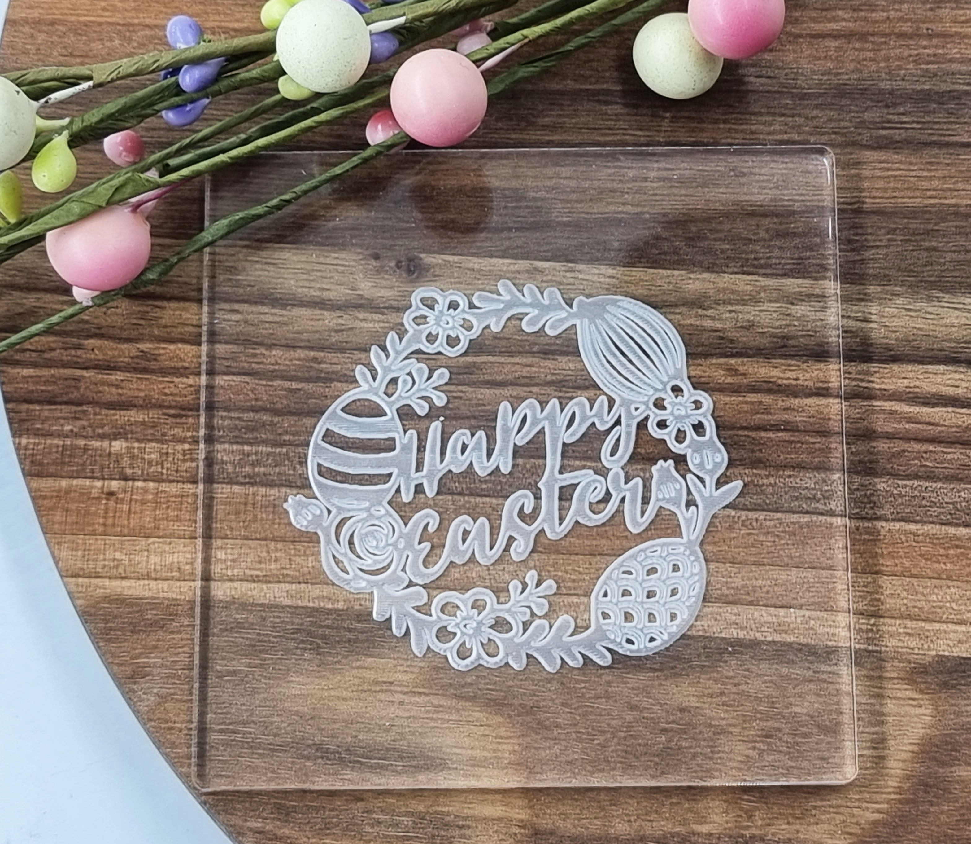 3pcs Set Easter Fondant Embosser Debosser Stamp|Designer Fondant Embosser Stamp