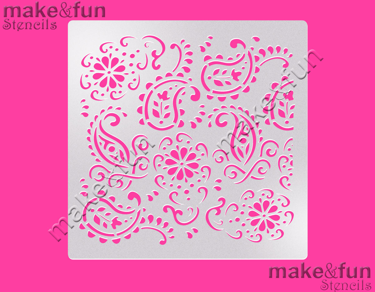 5.5"x5.5" Cookie Stencil, Airbrushing, Craft Stencil|Fellmuster Schablonen, Airbrush und Royal Icing