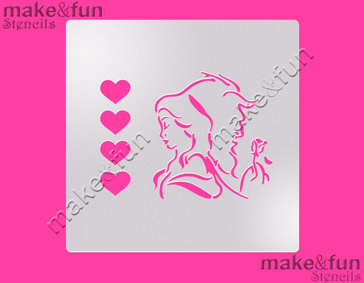 PYO Beauty Cookie Stencil, Cake Stencil, Royal Icing